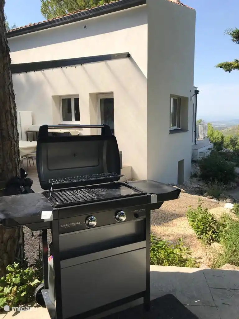 Gasgrill. Grill und Plancha. 