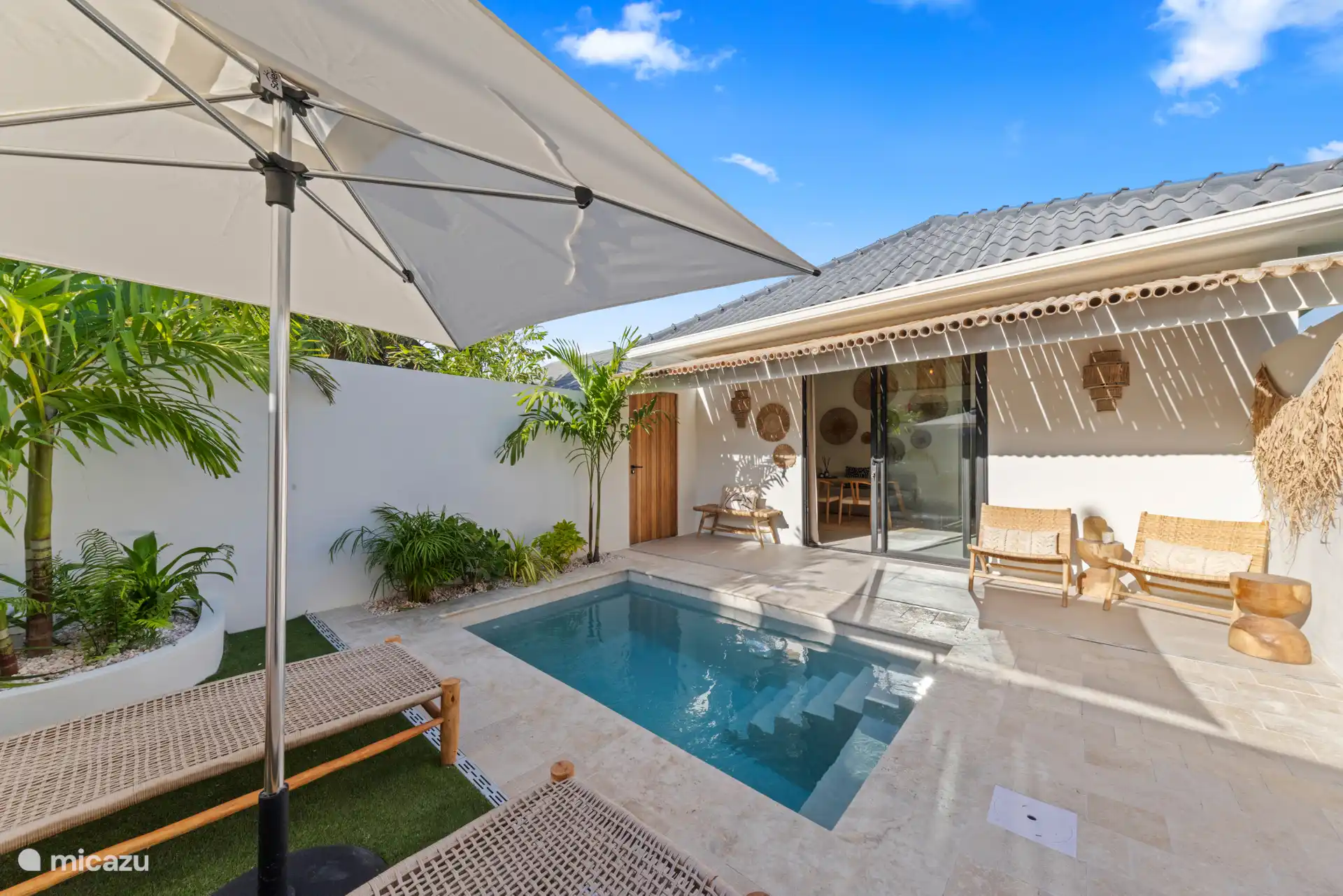 Binnen en buiten loopt mooi in elkaar over.