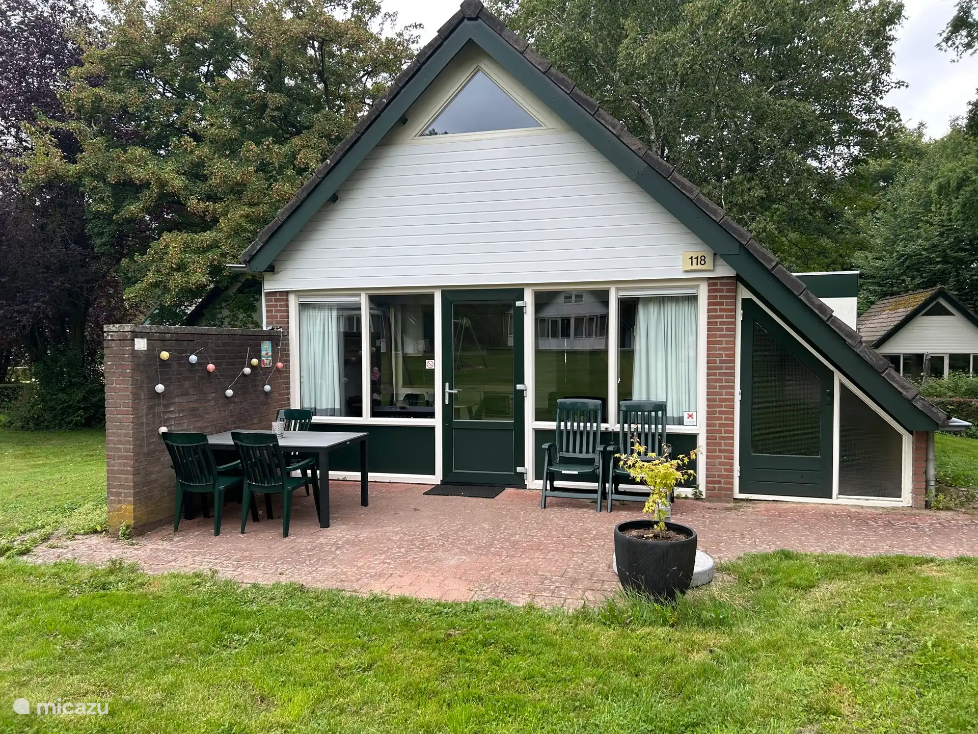 Terrace on playground. 