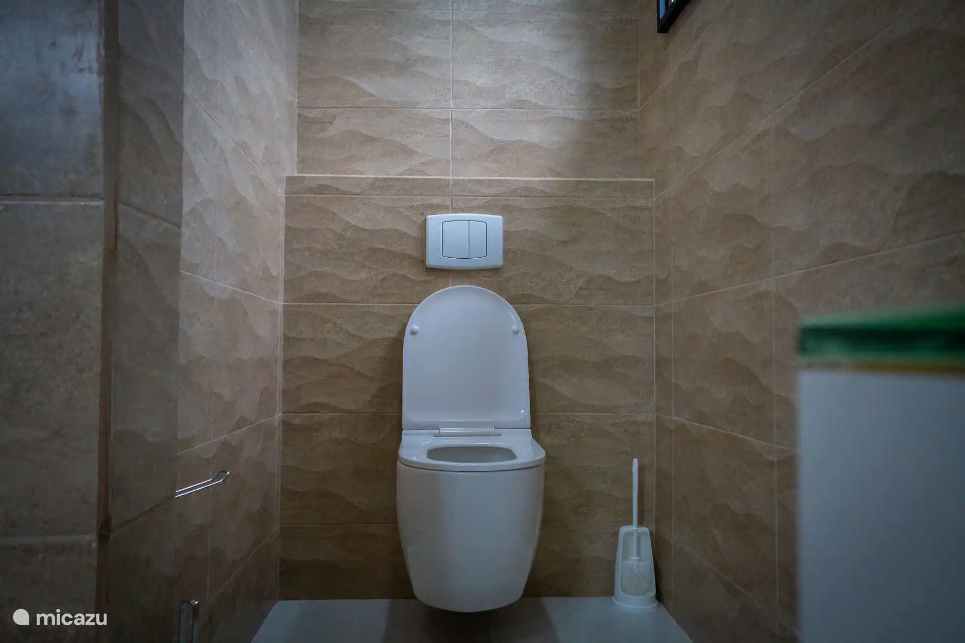 Bathroom en-suite with modern hanging toilet