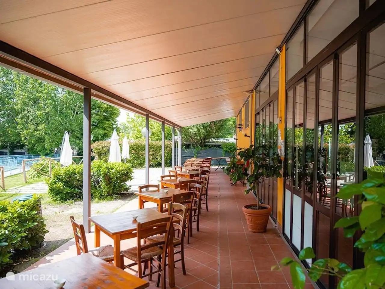 Terrace of the restaurant