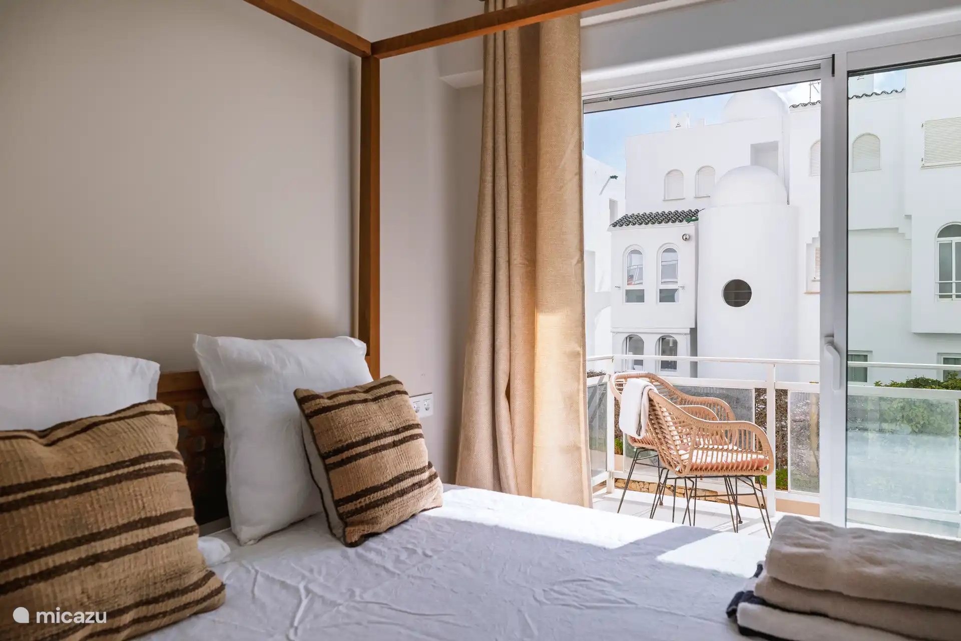 Bedroom with balcony