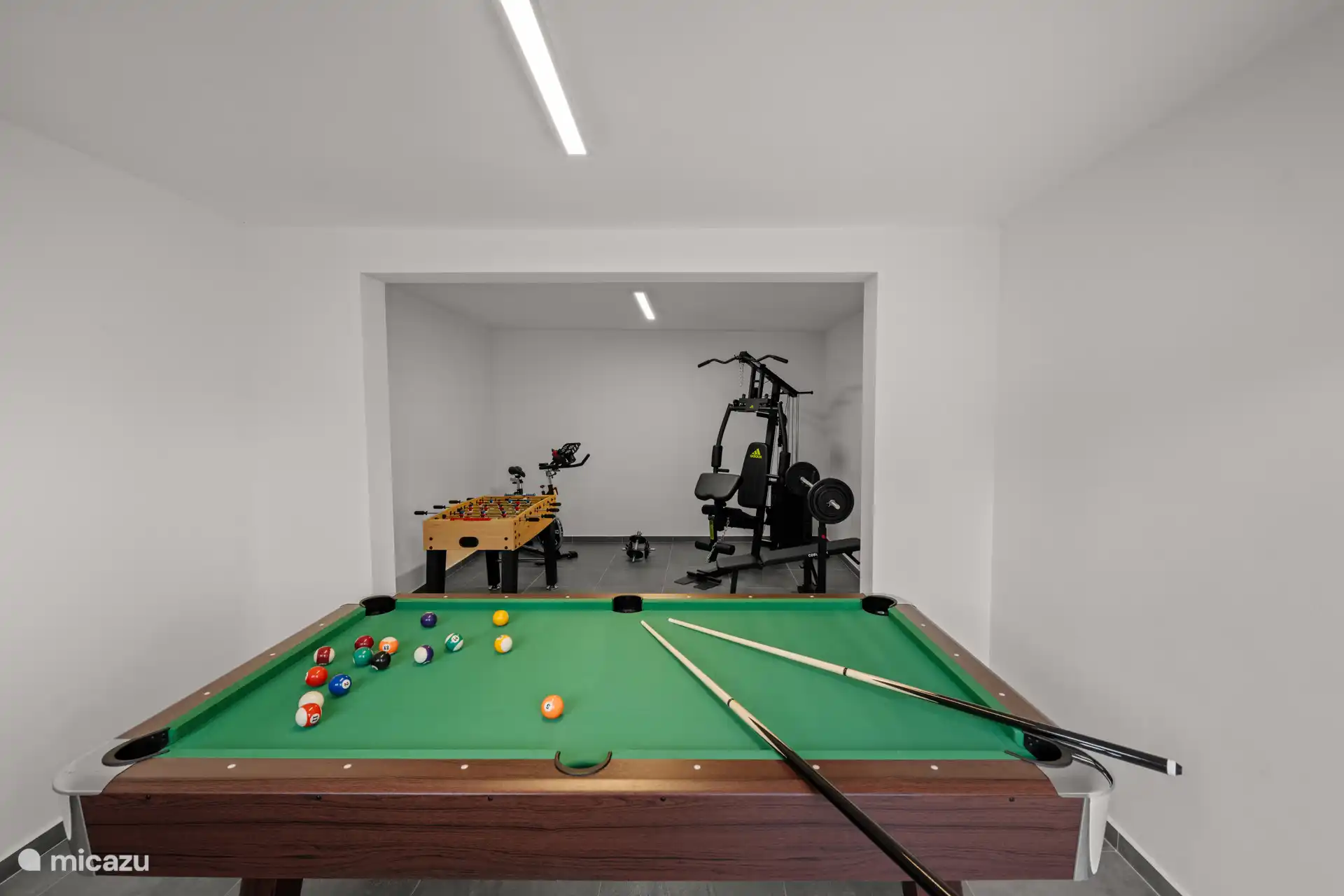 billiards 

Fitness 

 table football
