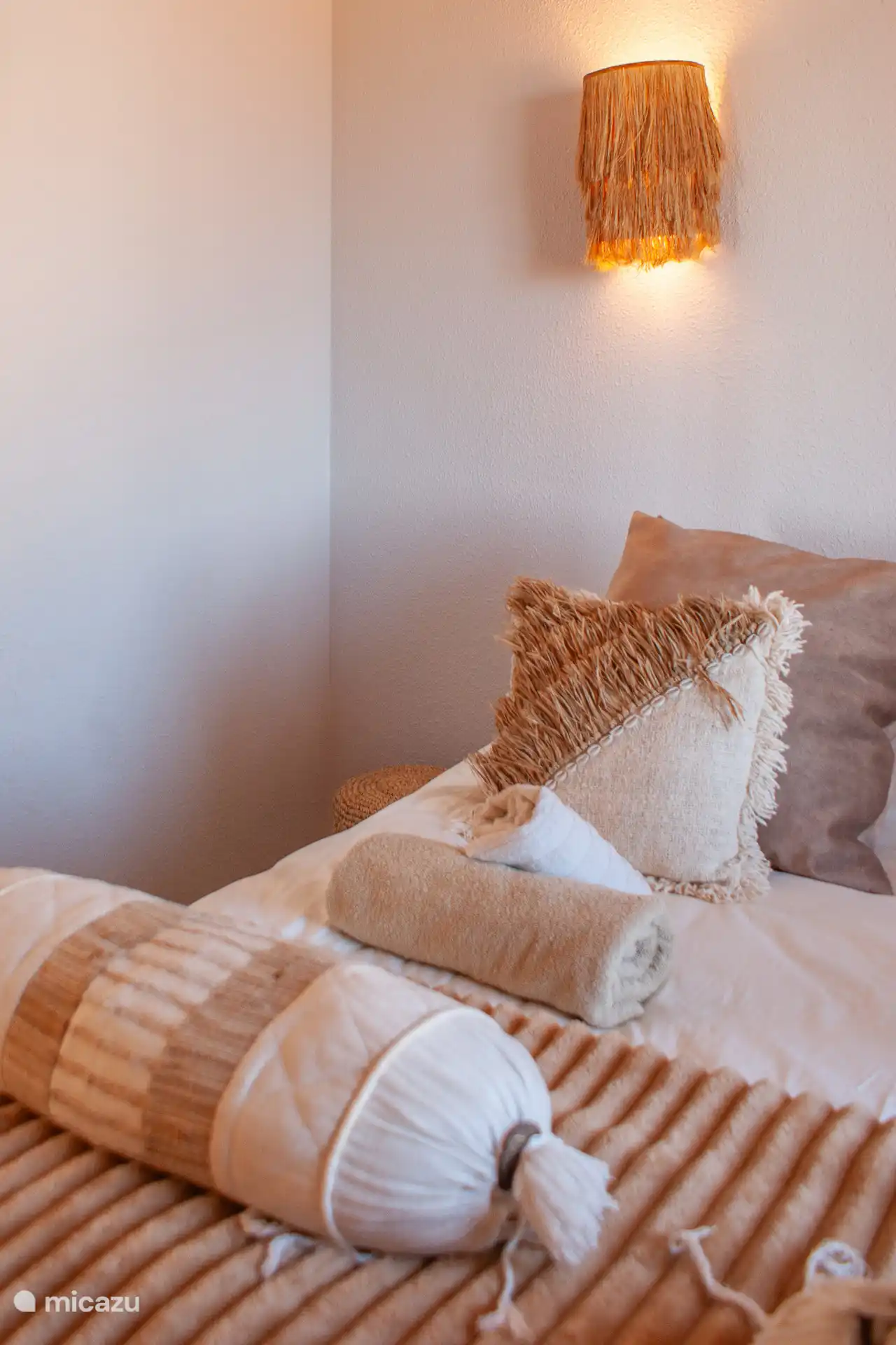 The first bedroom with double bed.