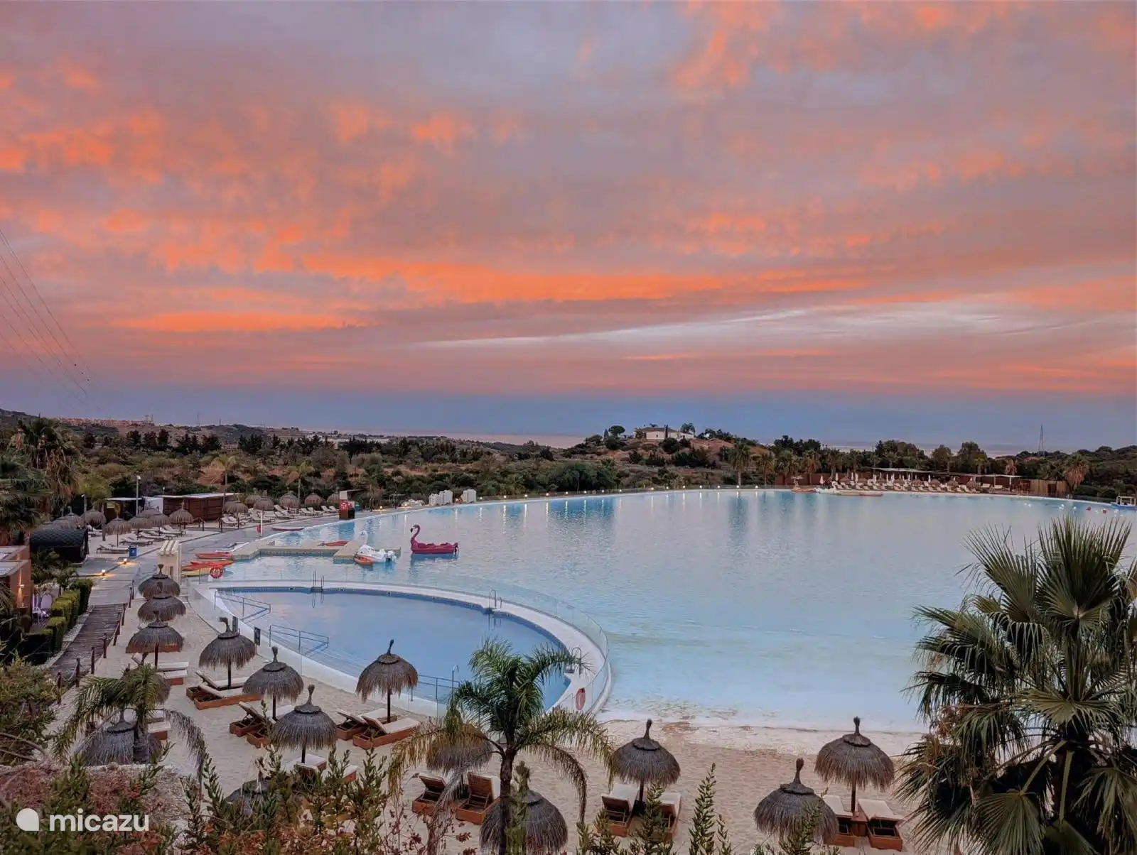 Lagune bei Sonnenuntergang