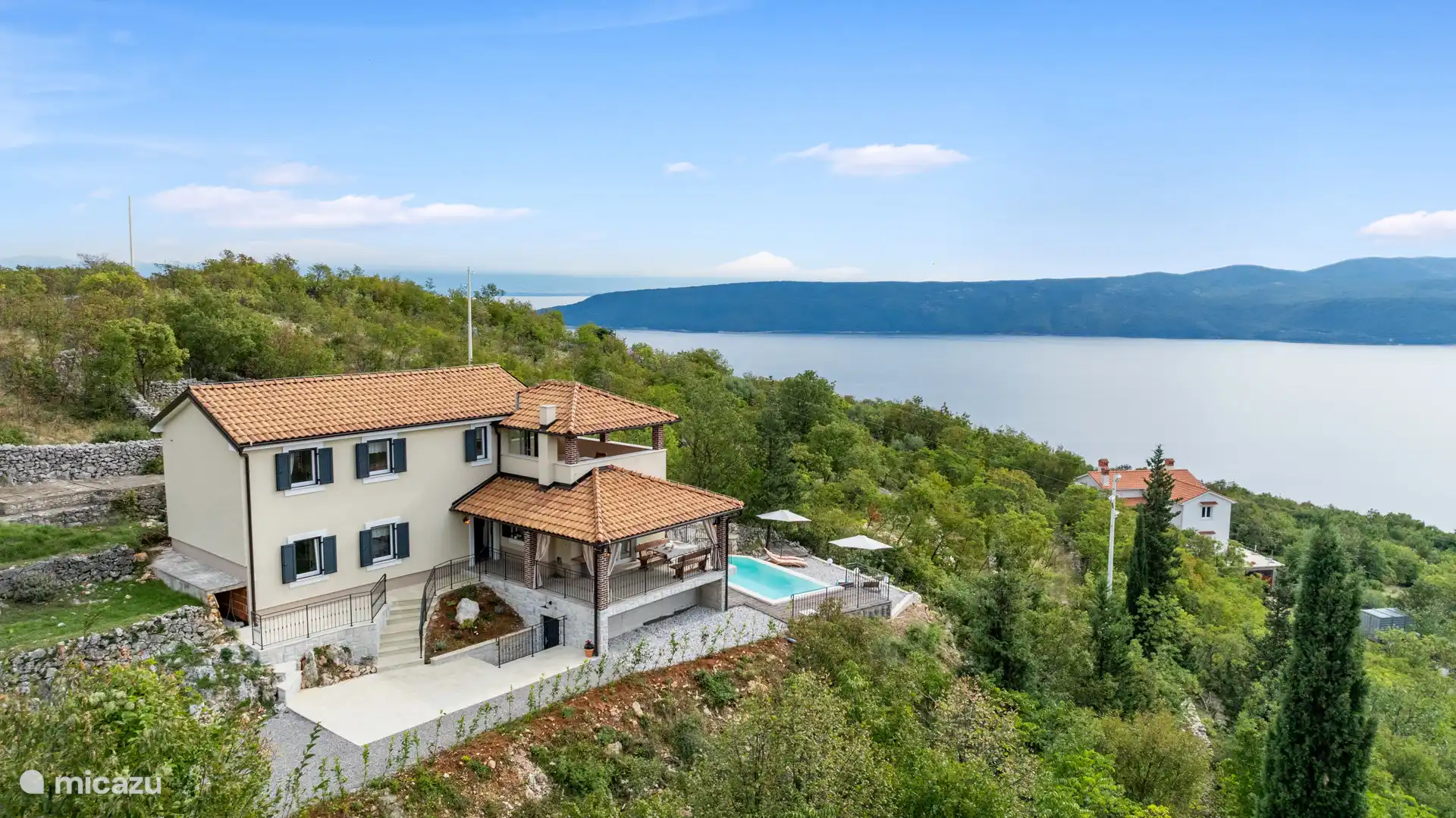 Villa Antonia with Seaview in Kroatien, Kvarner-Bucht, Lovran - villa