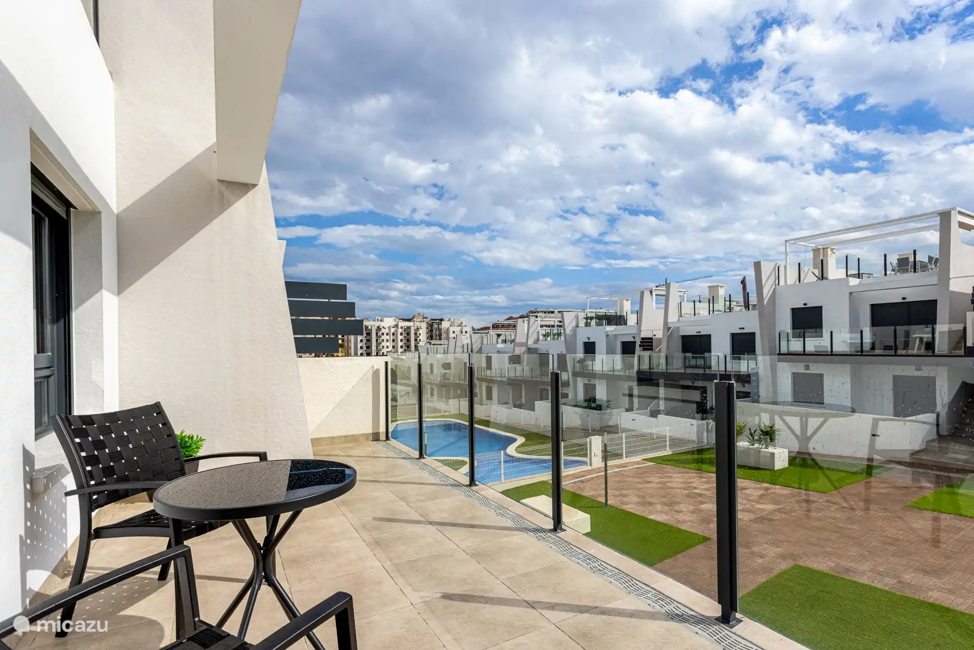 Balkon op het zuiden