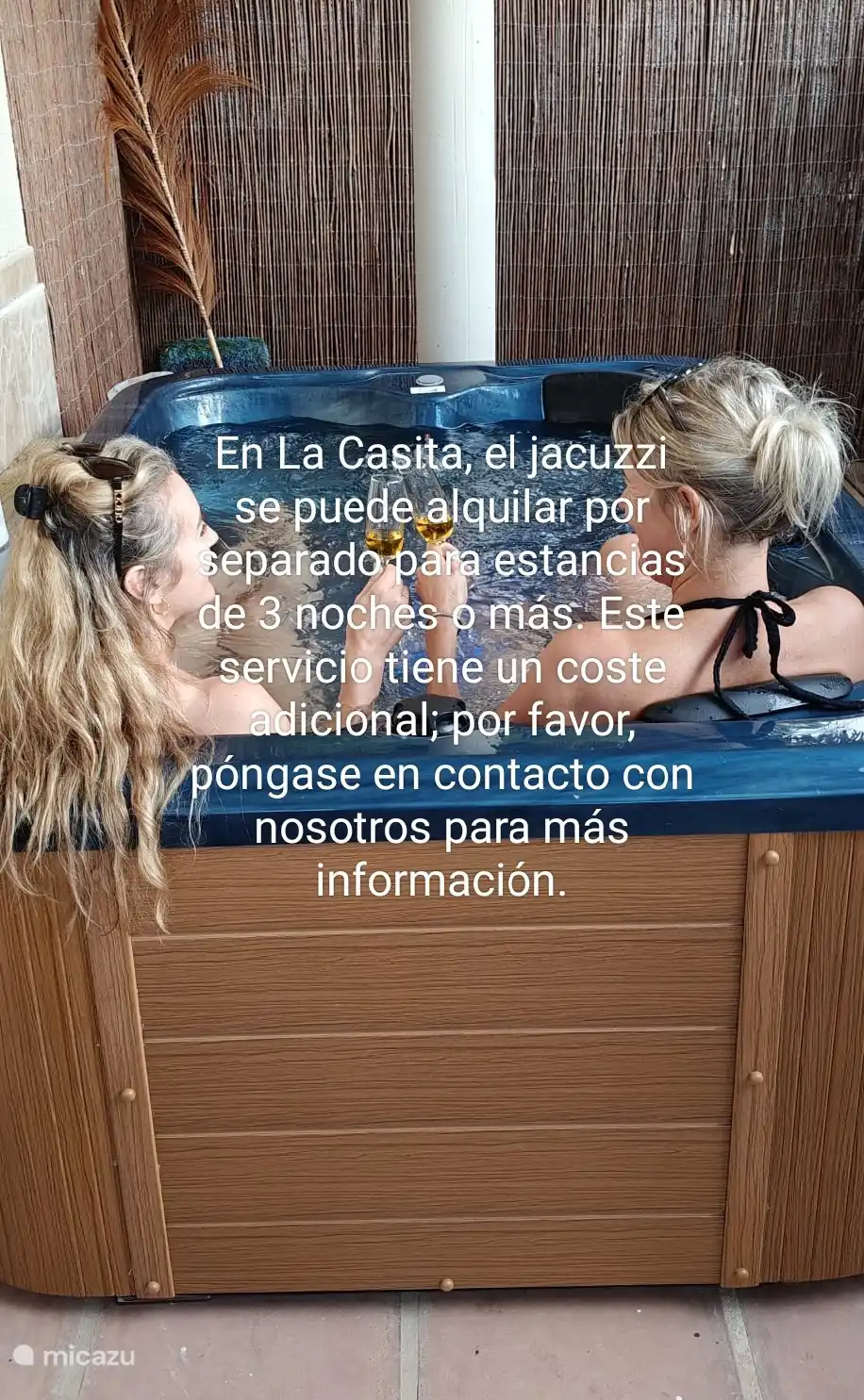 El jacuzzi se puede alquilar por separado
