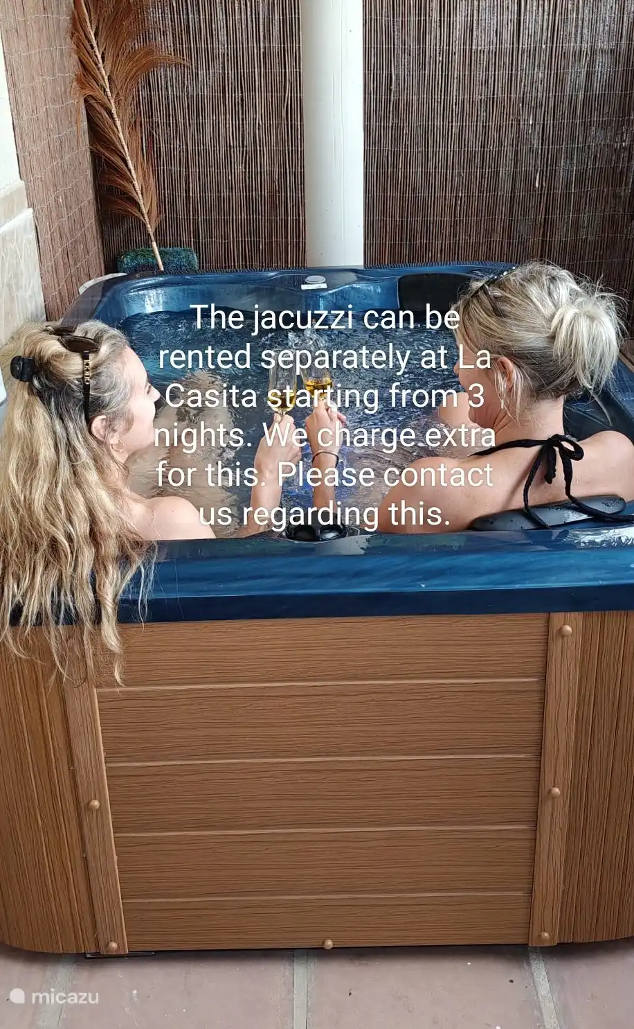 El jacuzzi se puede alquilar por separado