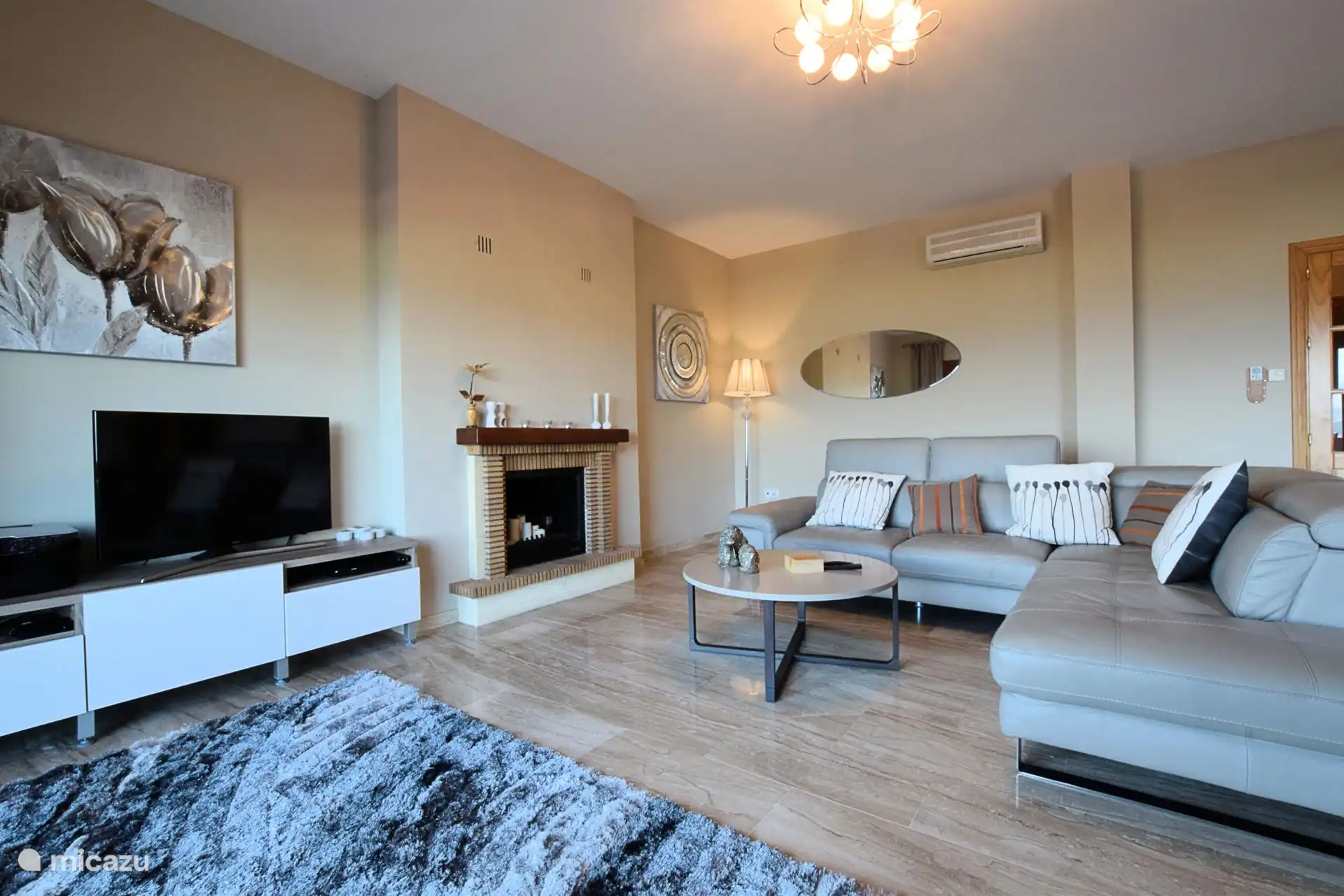 air-conditioned living room