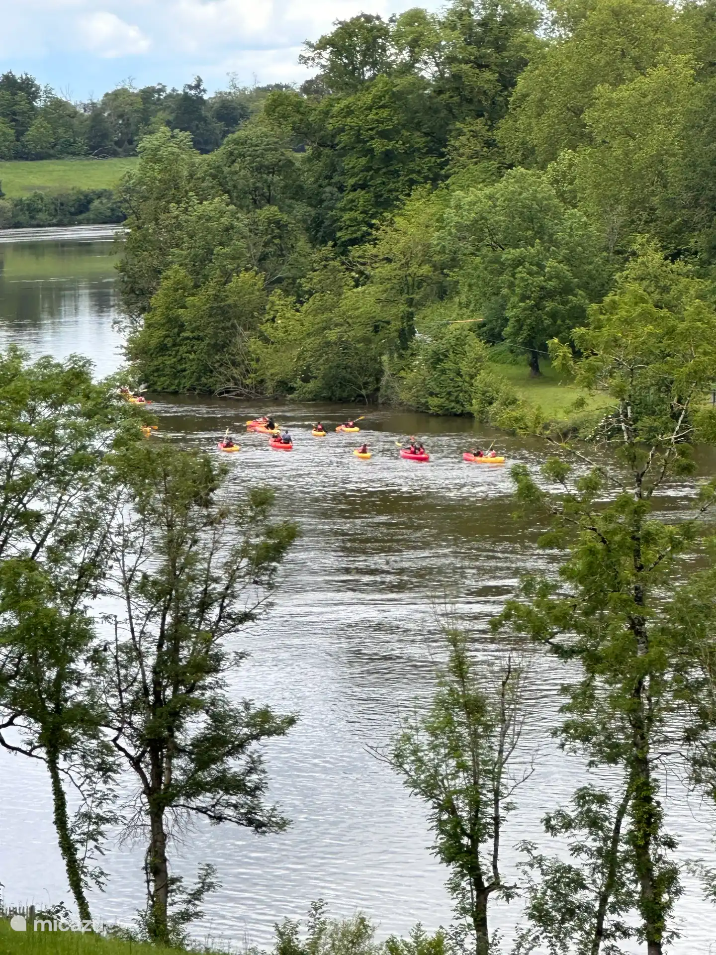 Kanoën op de rivier de Vienne