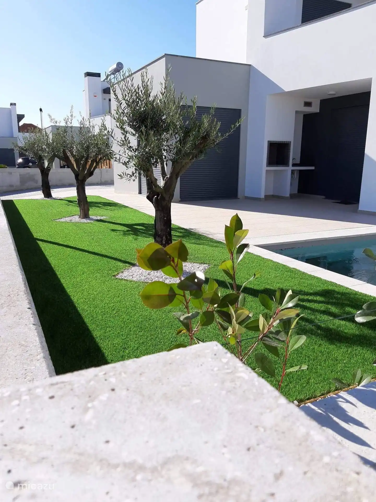 Wunderschöner Garten davor