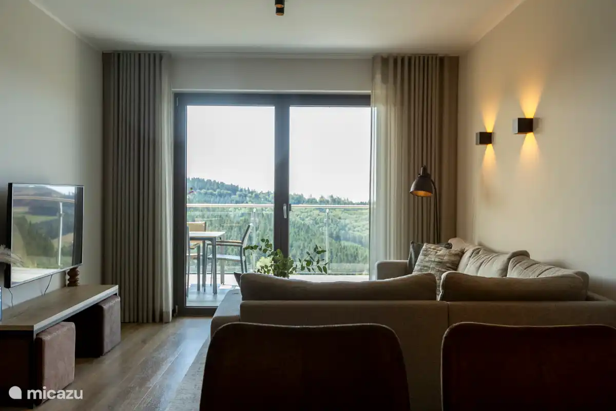 Uizicht vanuit de woonkamer