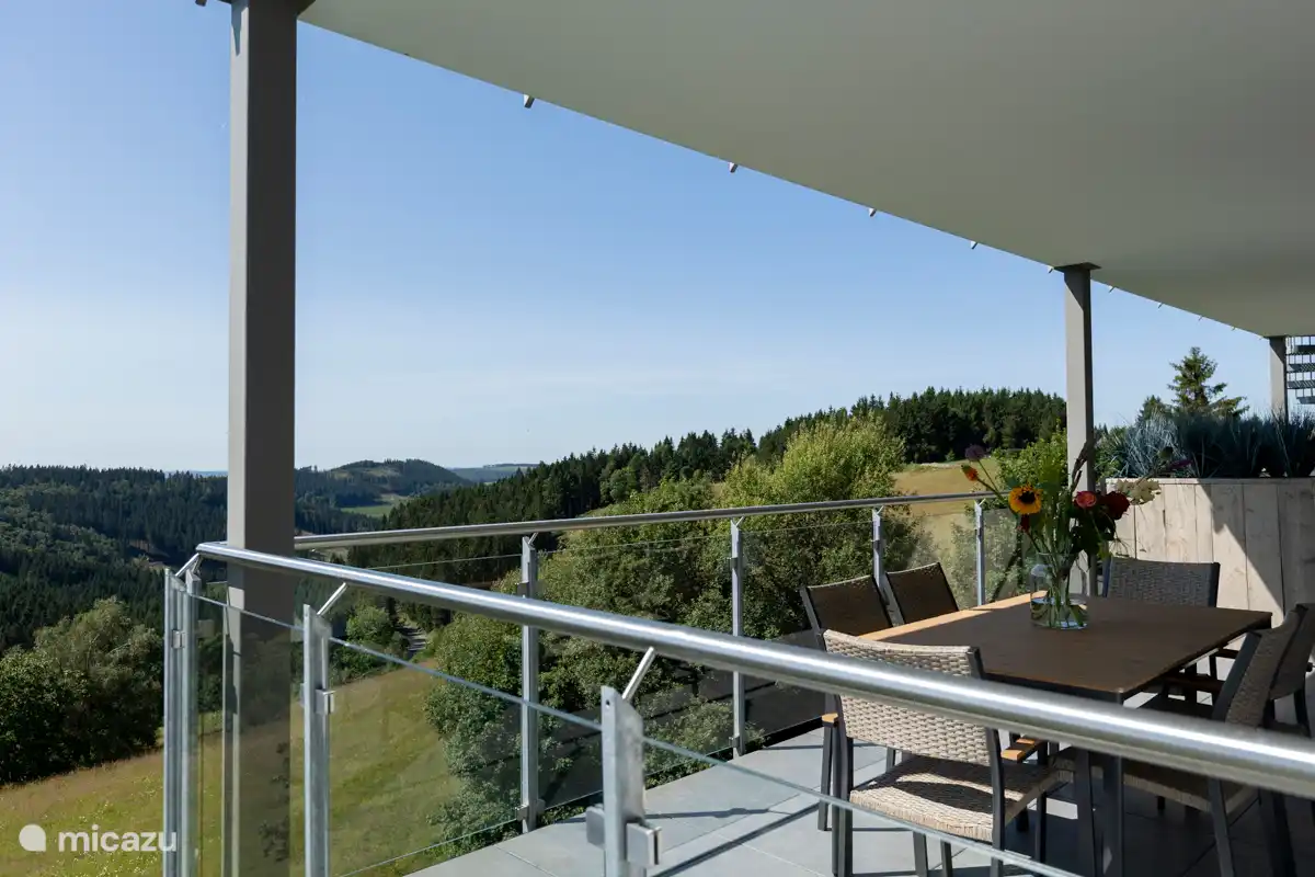 Balkon met panorama uitzicht