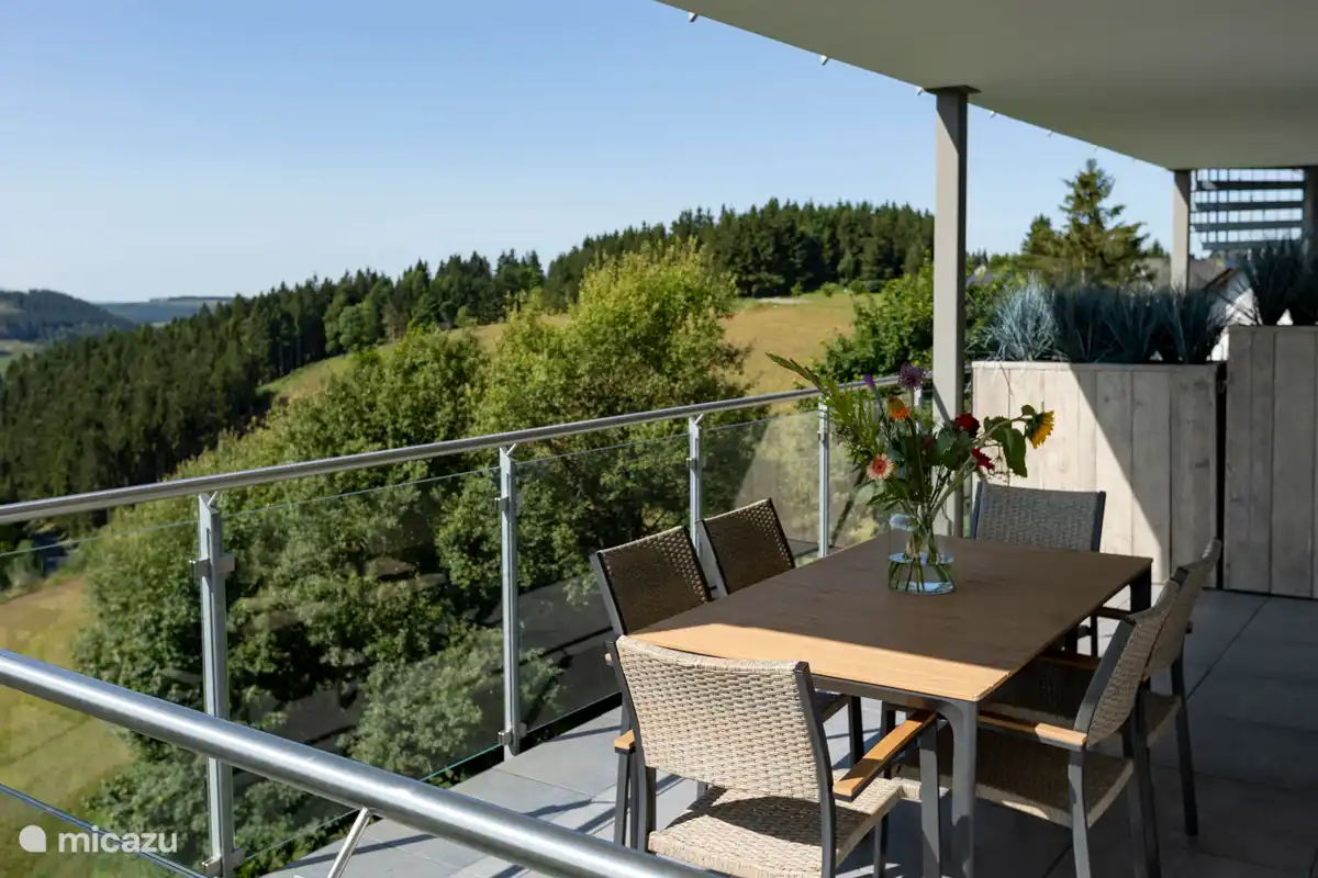 Balkon met panorama uitzicht