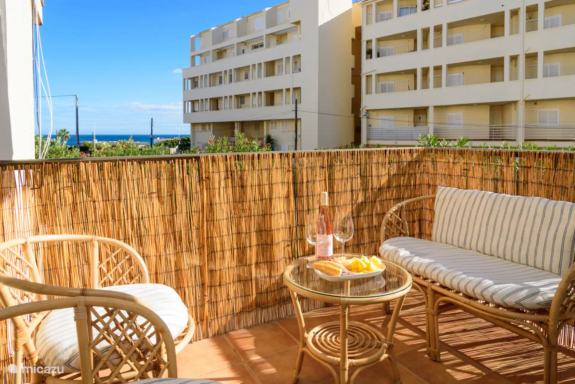 Tweede balkon met view