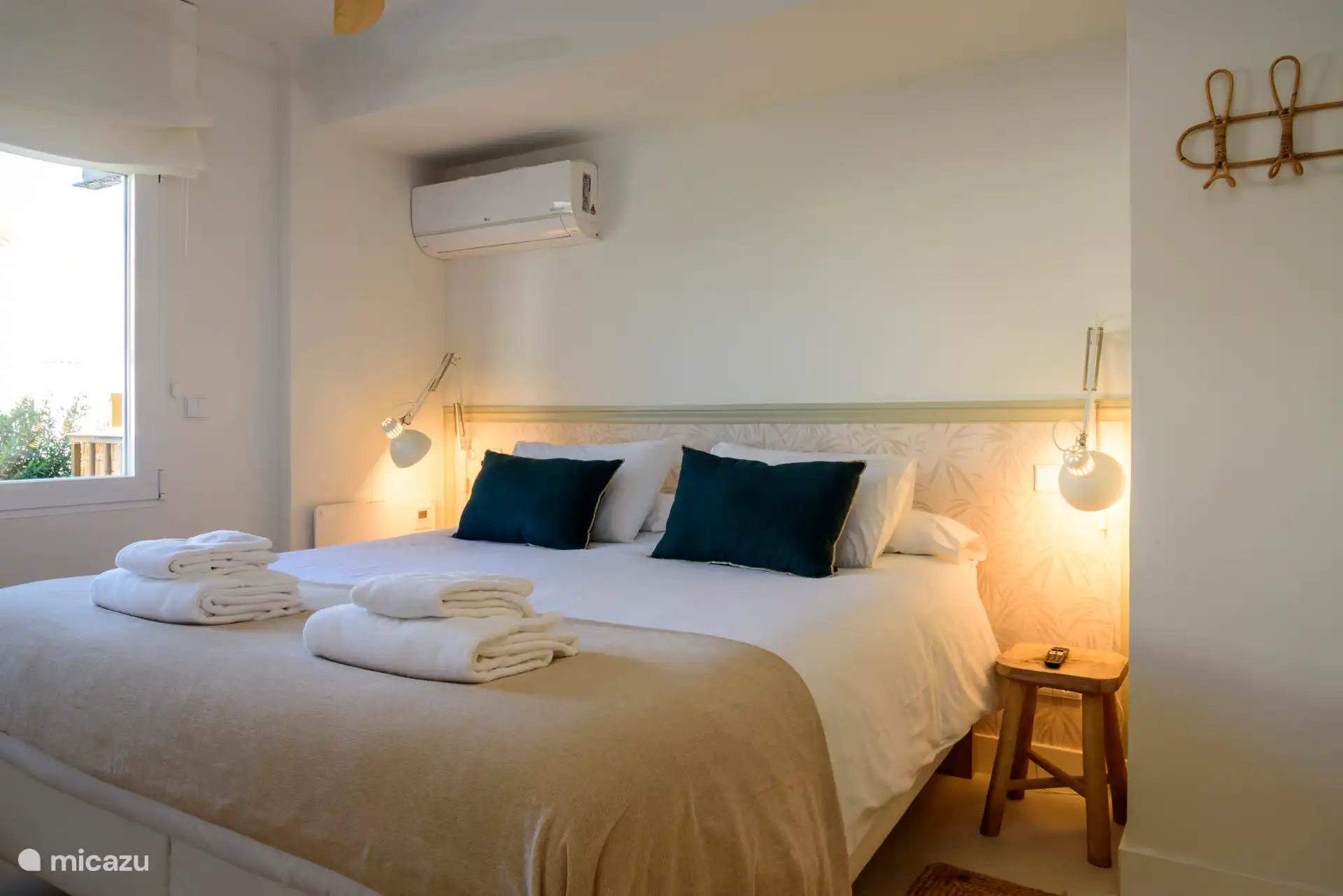 Slaapkamer met tweepersoonsbed