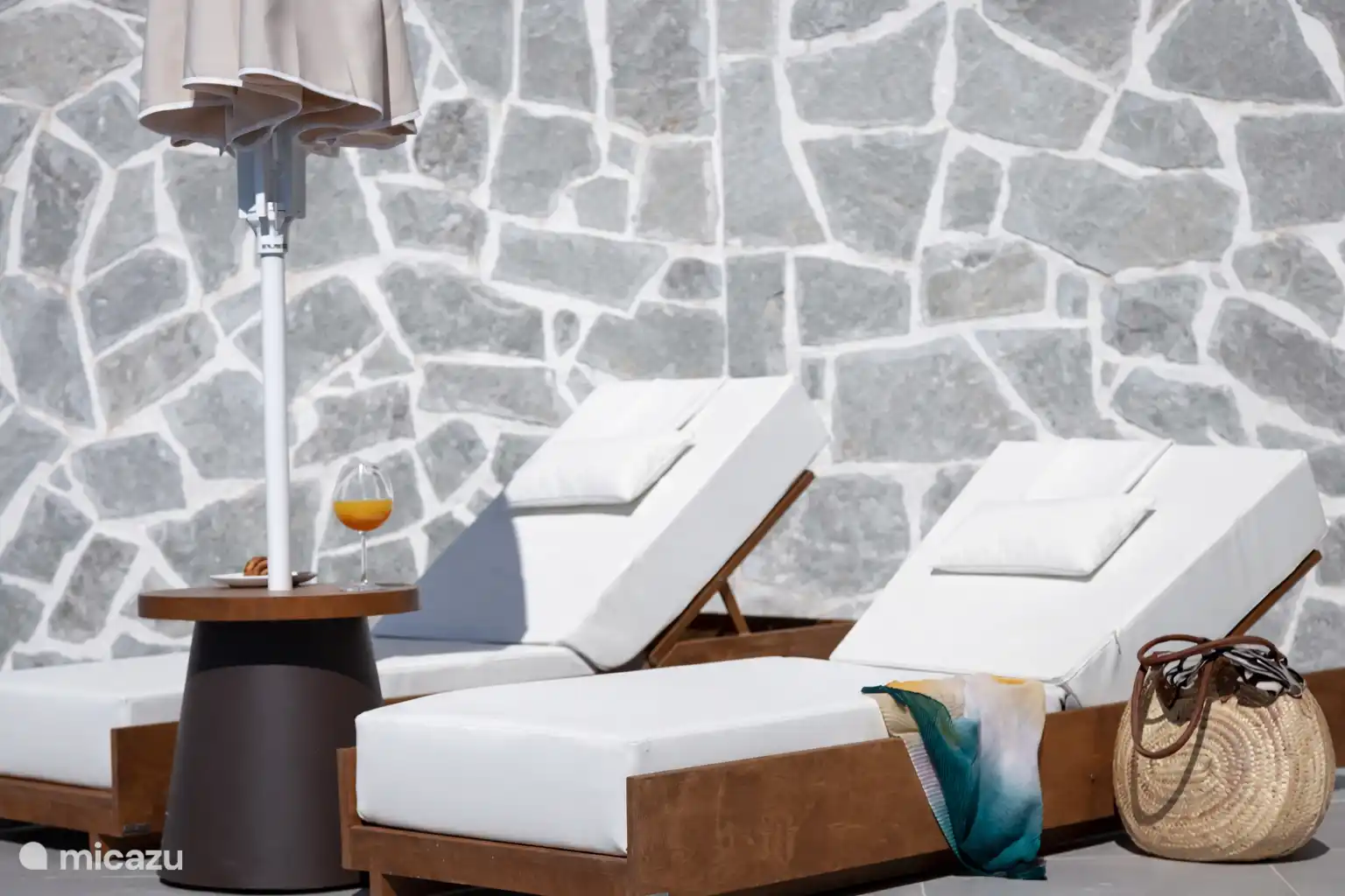 sunbeds with the comfy big cushions