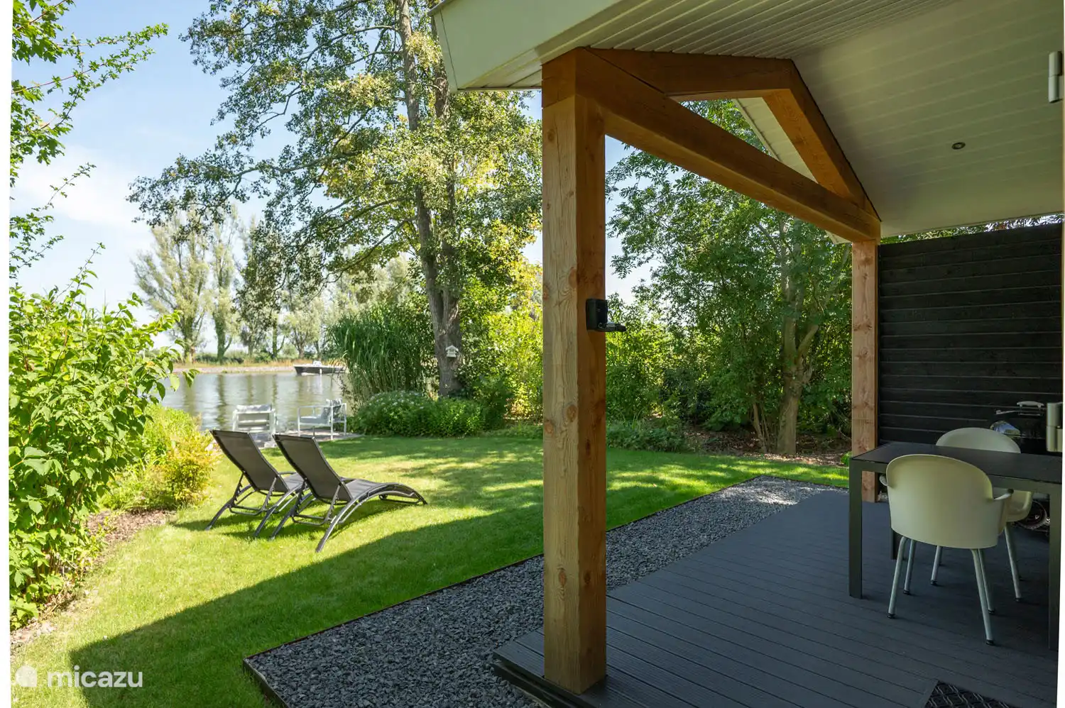 le jardin avec vue sur l’Oude Rijn