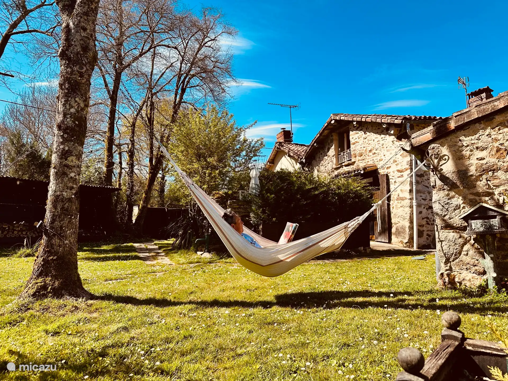 Profitez du hamac dans le jardin.