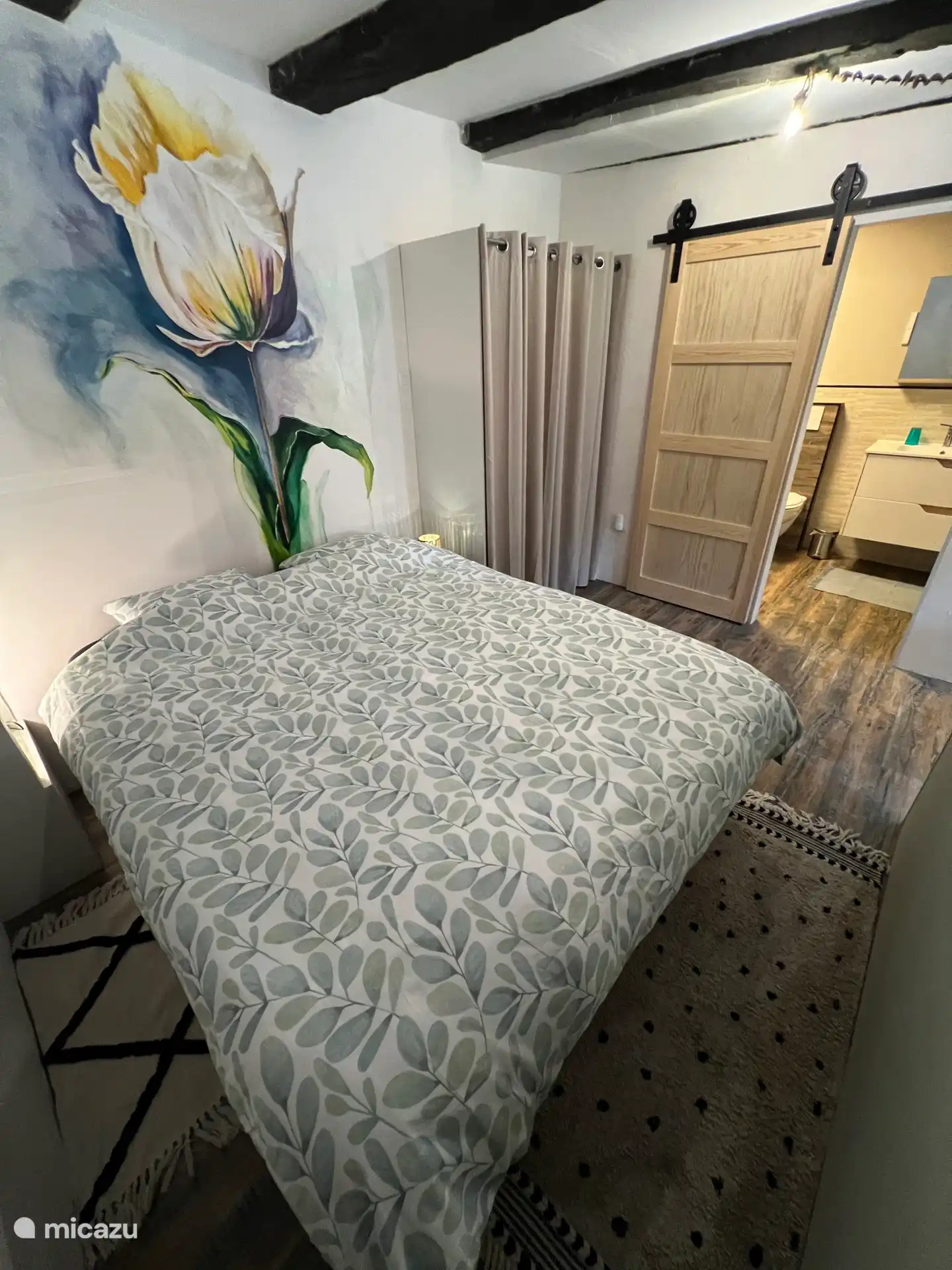 Bathroom next to sleeping area