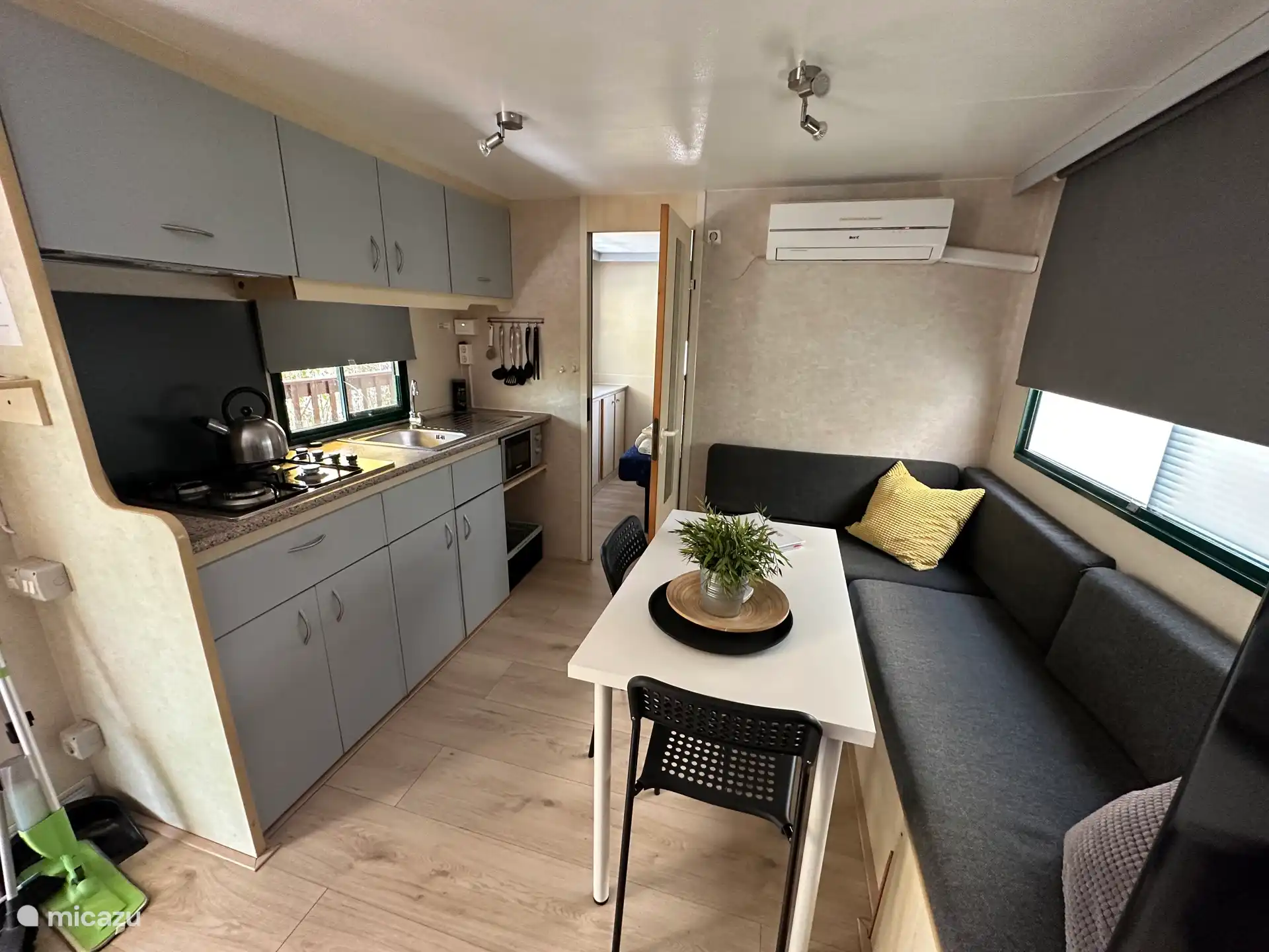 Living room + kitchen