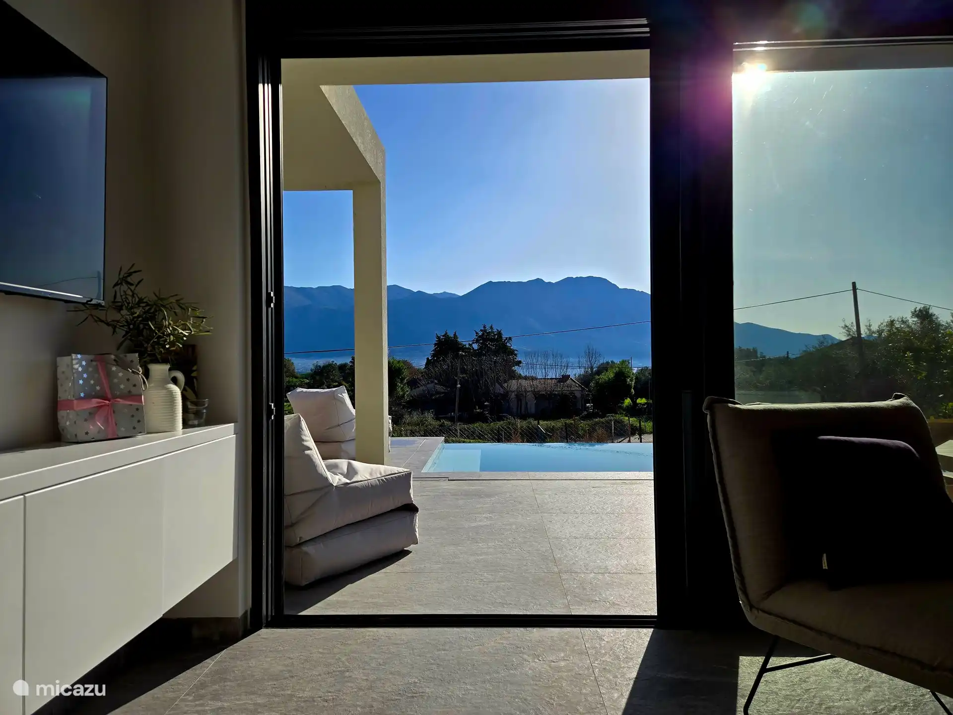 Blick aus dem Wohnzimmer 