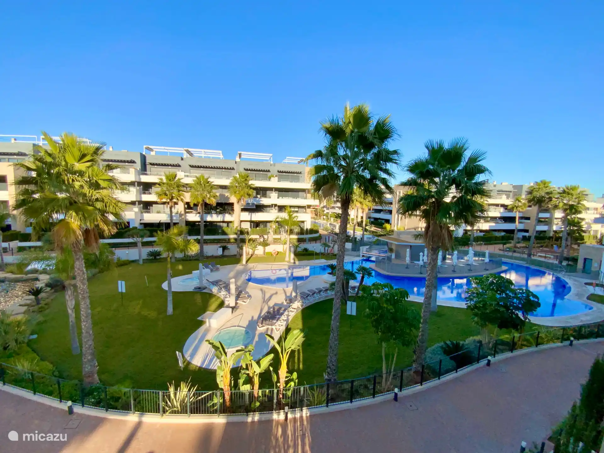 Vista del jardín en terraza