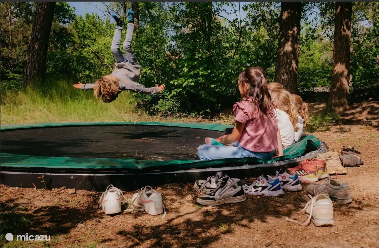 Trampoline voor de grote en kleine kinderen