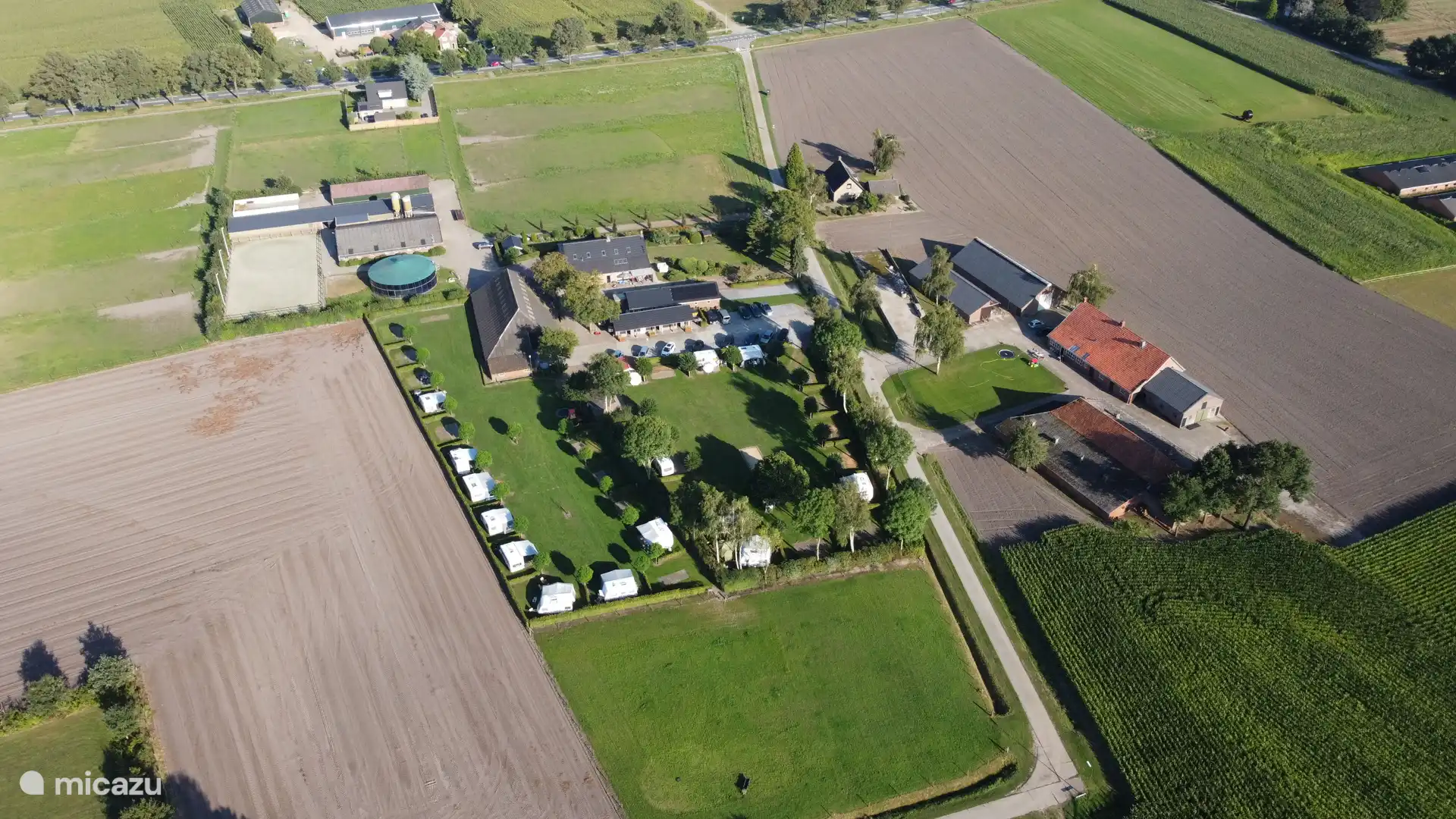 Drone,  bovenaanzicht minicamping (apr-sept)