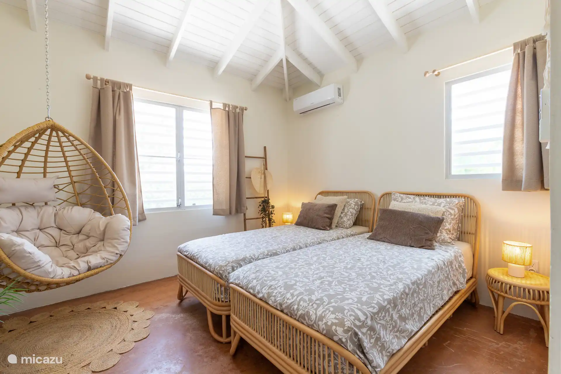 Dormitorio 2: con 2 camas individuales que se pueden separar si se desea