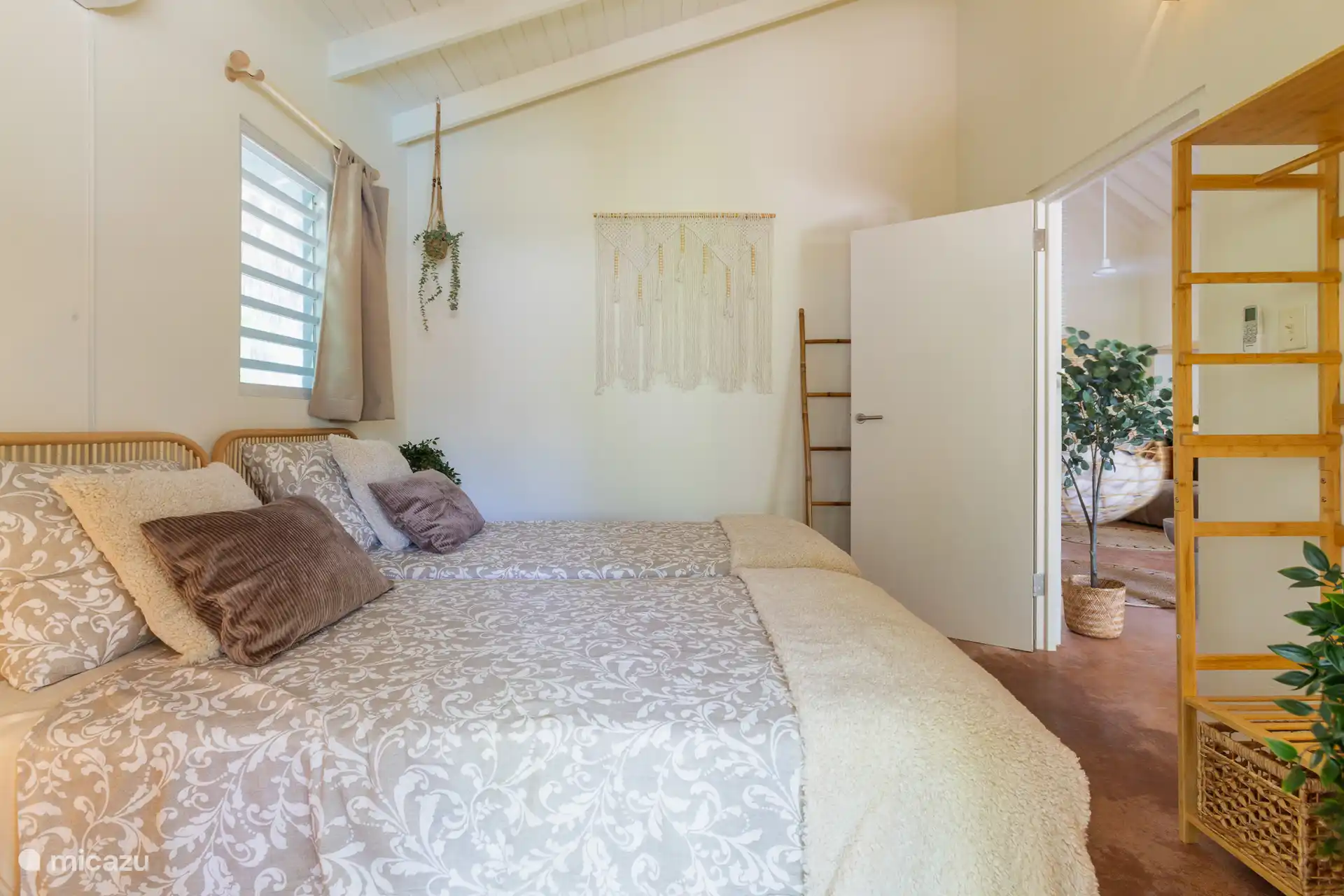 Dormitorio 4: con 2 camas individuales que se pueden separar si se desea