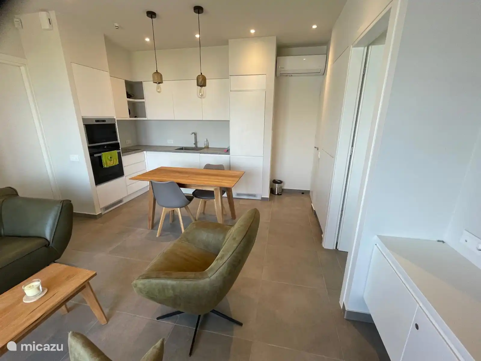 Panoramisch uitzicht op de woonruimte