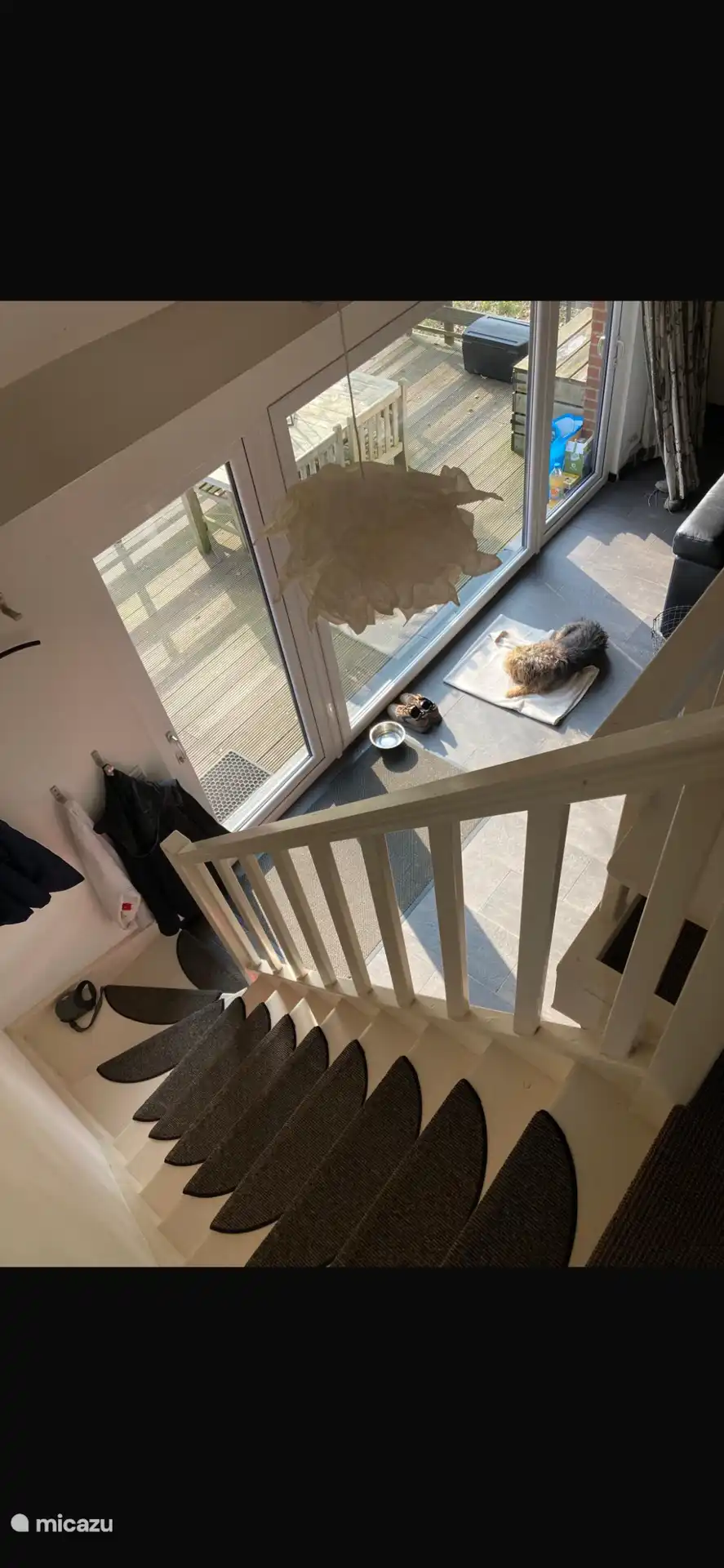 Uitzicht vanaf de vide.