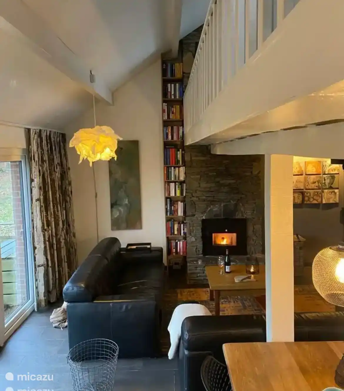 Zithoek, pellet kachel