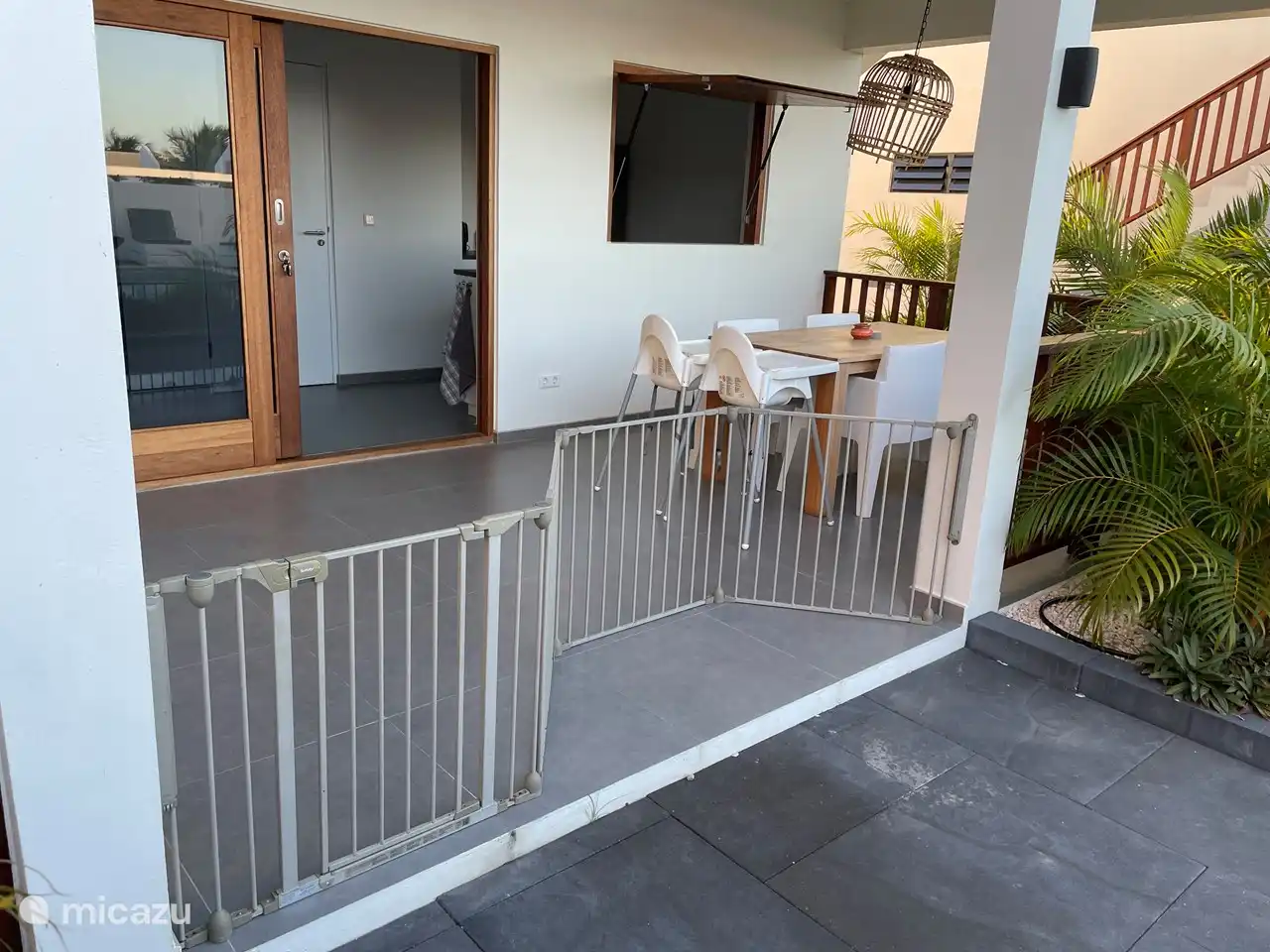 Optioneel kunnen wij een veiligheidshekje voor kinderen plaatsen.