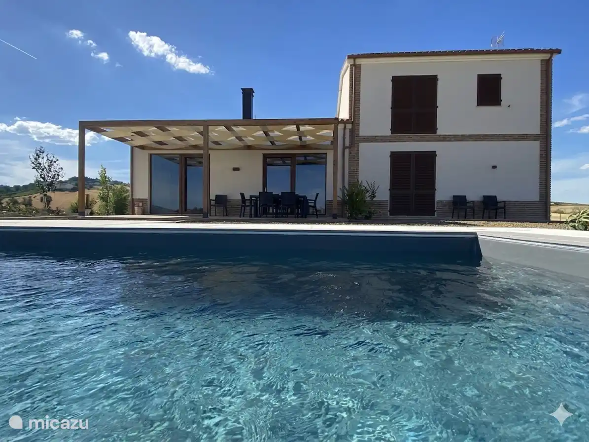 The house from the swimming pool 