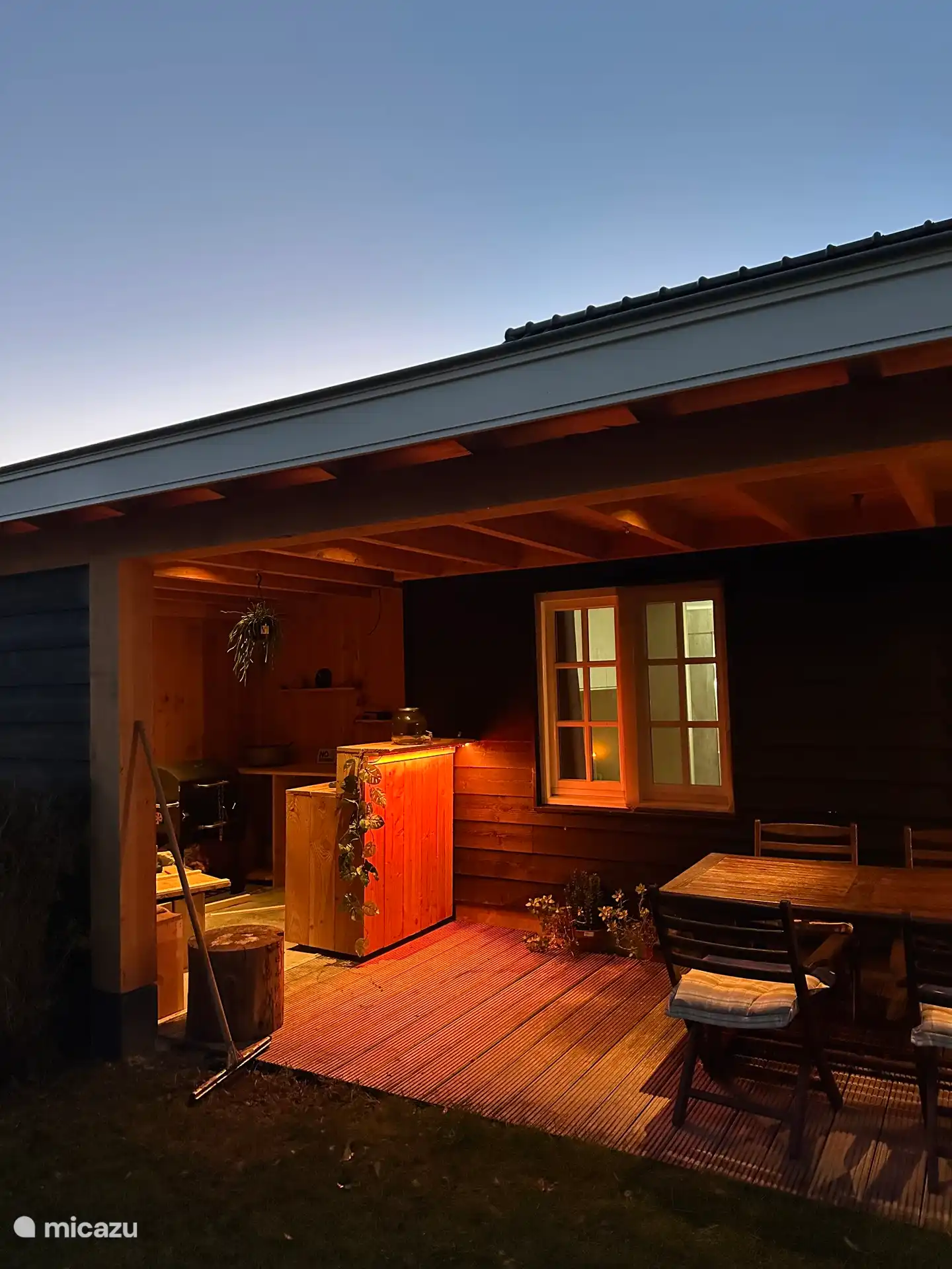 Buitenkeuken op de veranda