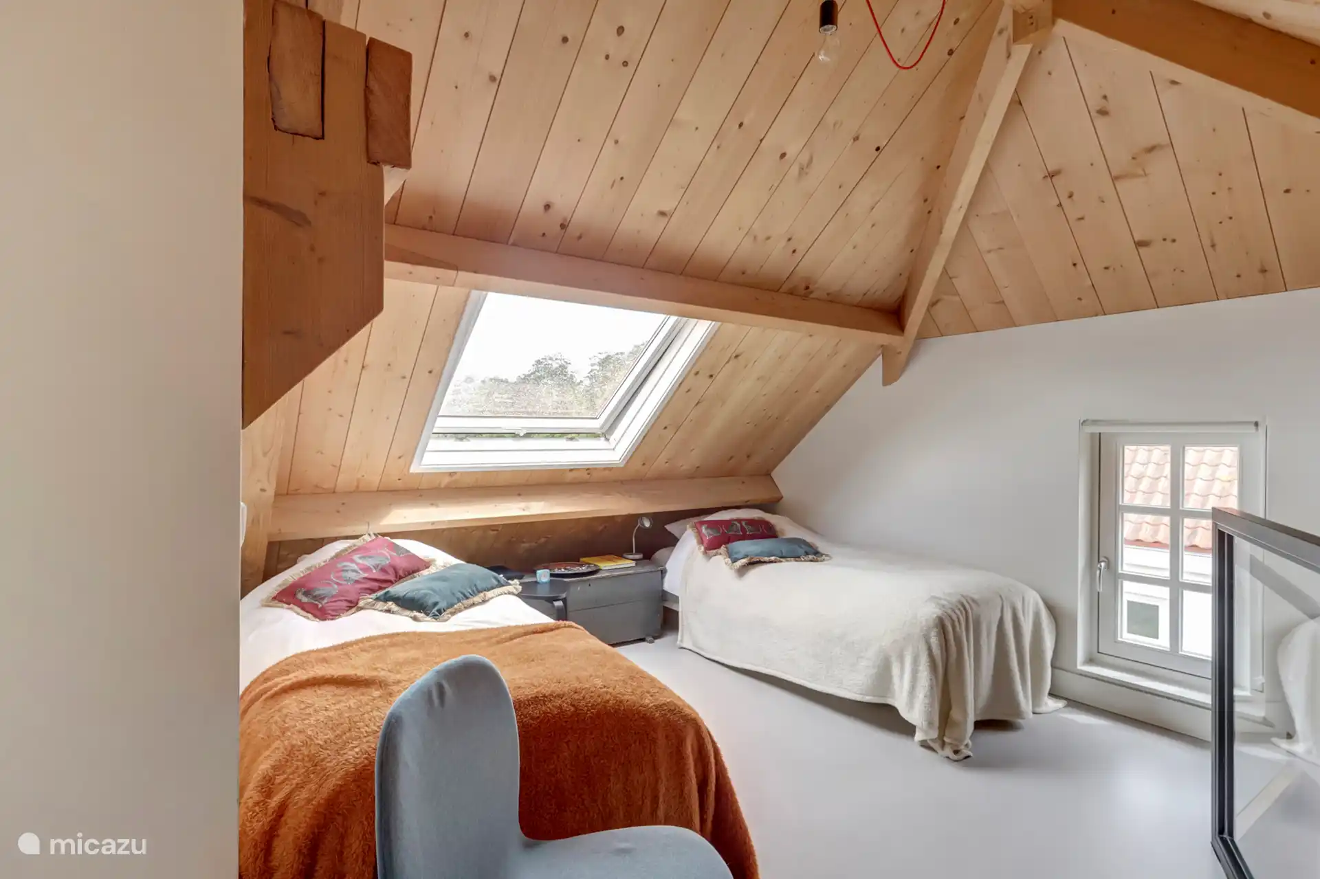 Comfortabele bedden op de overloop