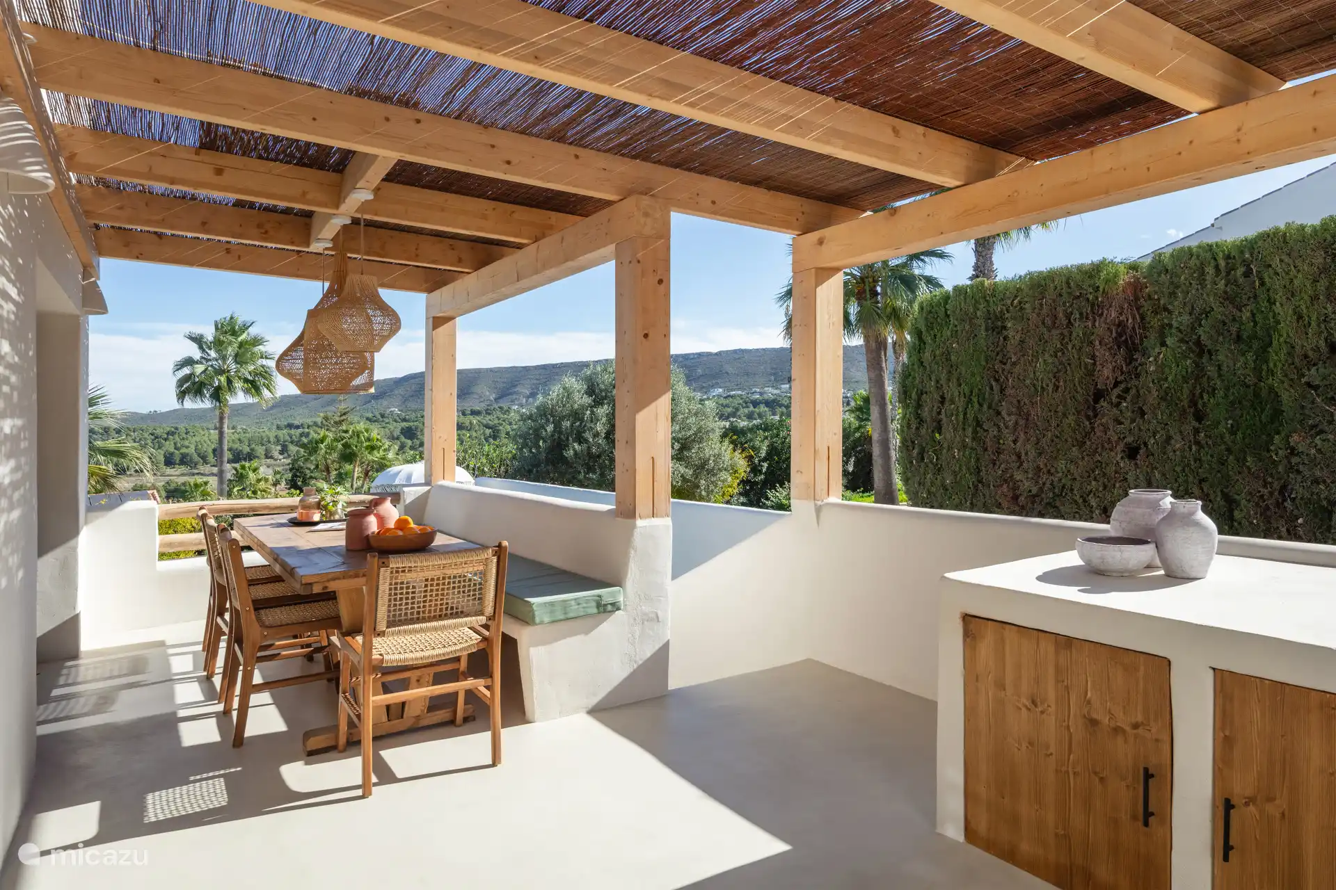 Eet/zithoek met geweldig uitzicht