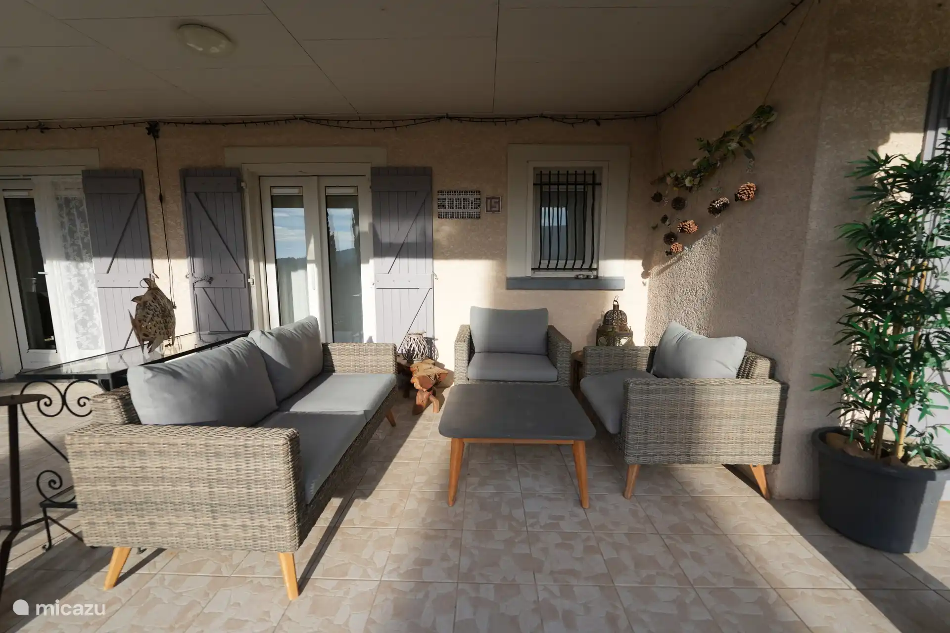 Terraza del área de descanso