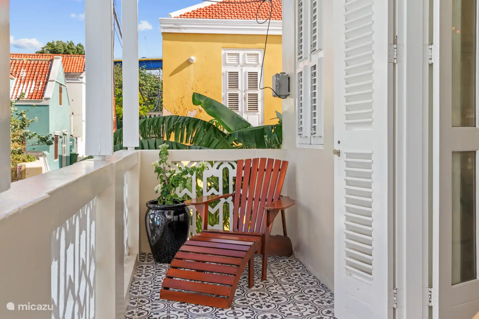 Een eigen balkon ter beschikking waar je kan genieten van de Caribische zonnestralen.