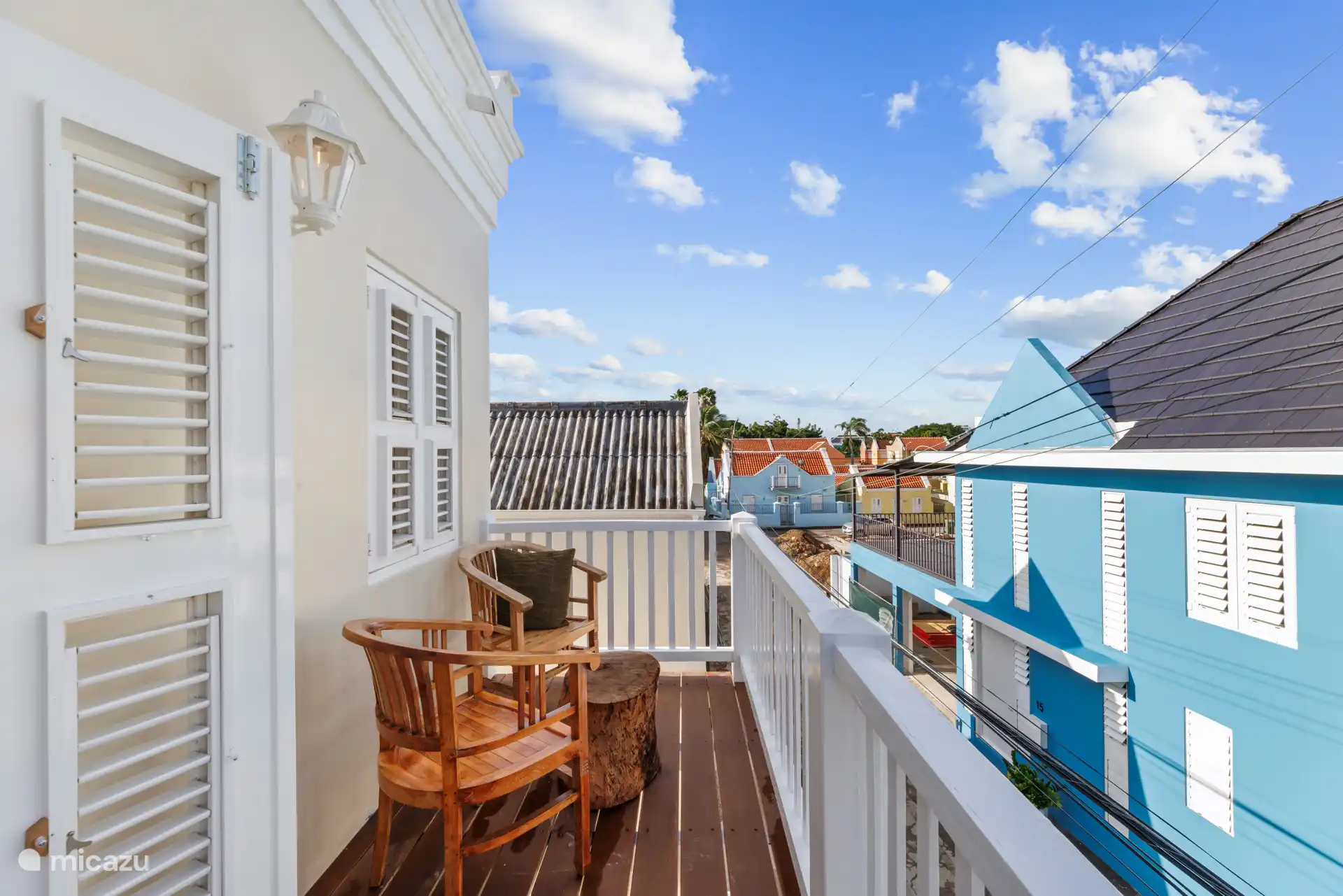 Je eigen balkon waar je kan genieten van de Caribische zon.