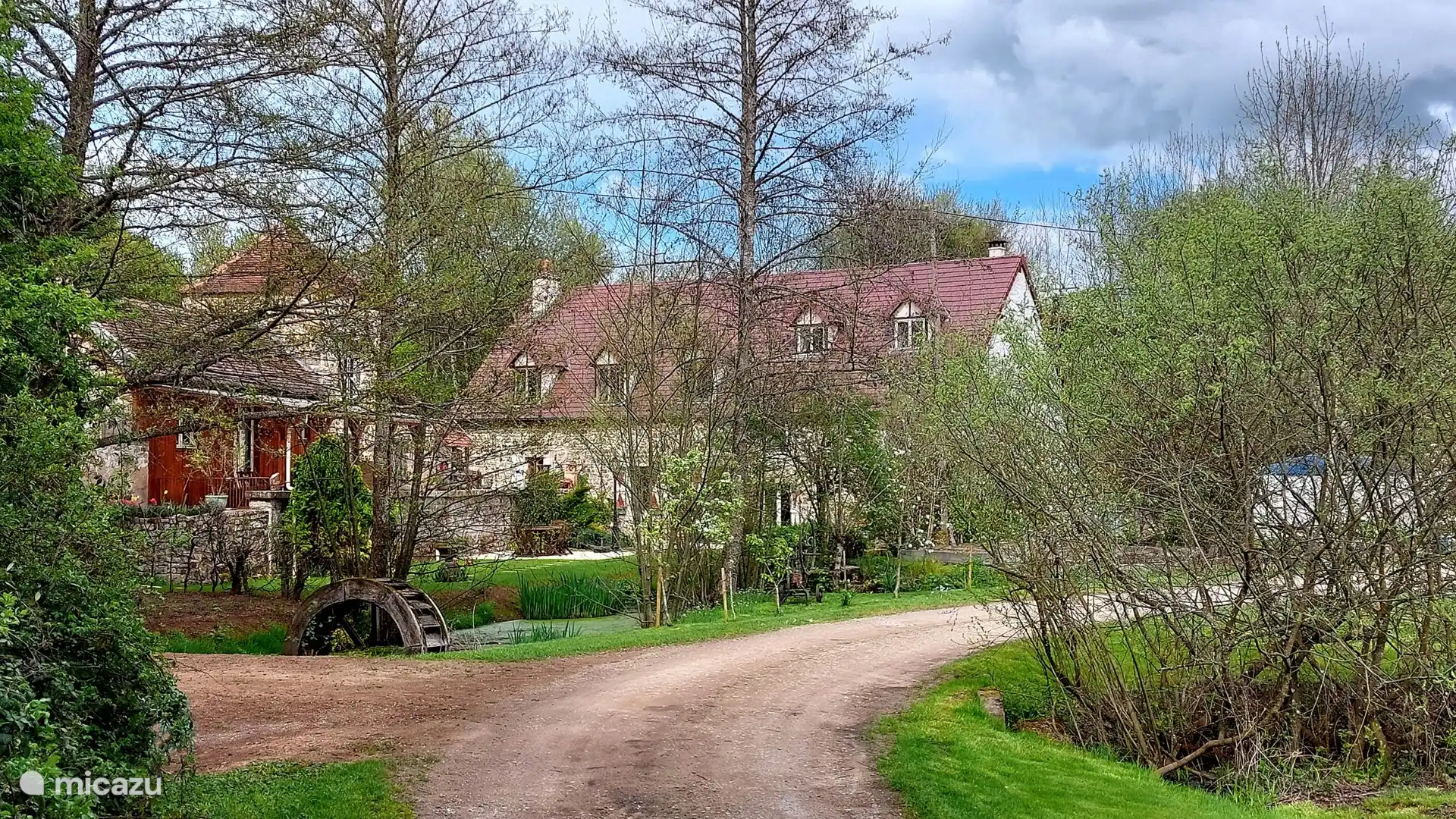 Aankomst bij 'Moulin Fouché'