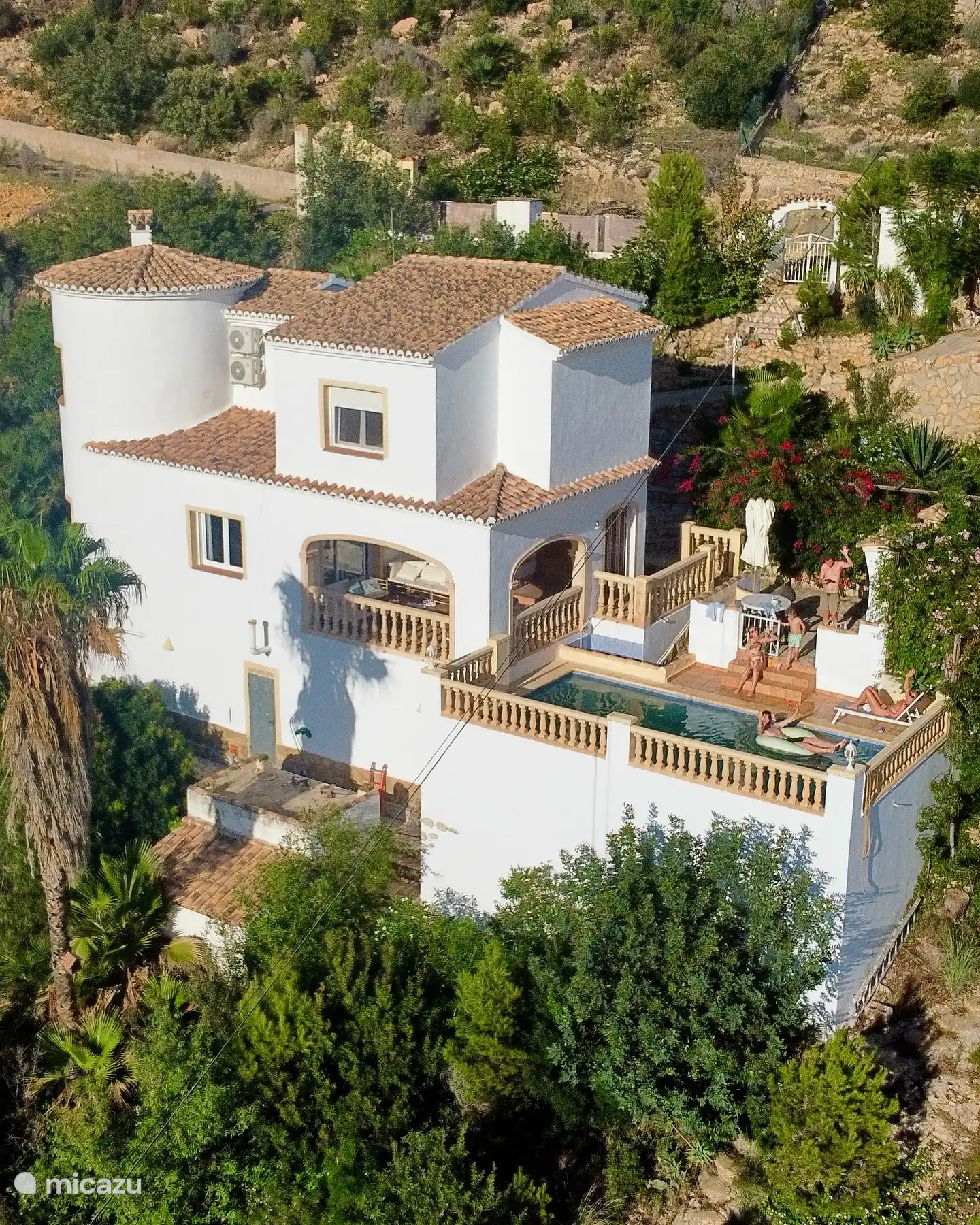 Drone foto gemaakt door één onze huurders die er een heerlijke tijd hadden.