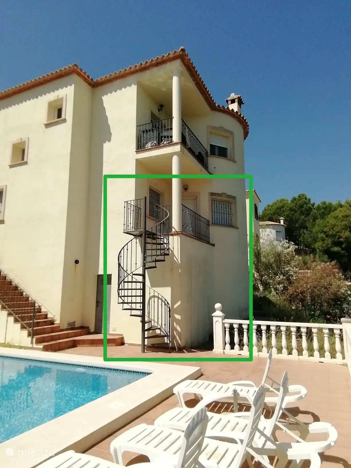 Prive toegang tot guesthouse