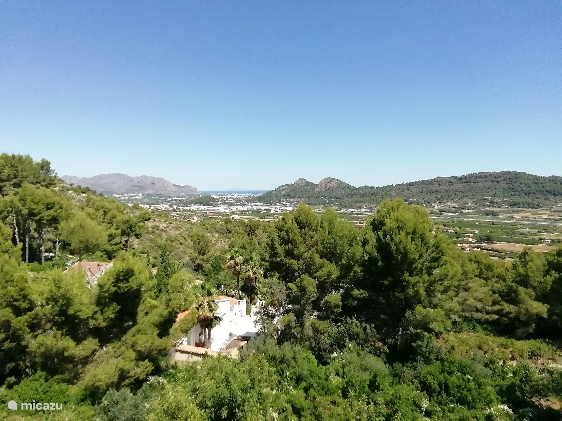 Zeezicht vanop het boventerras