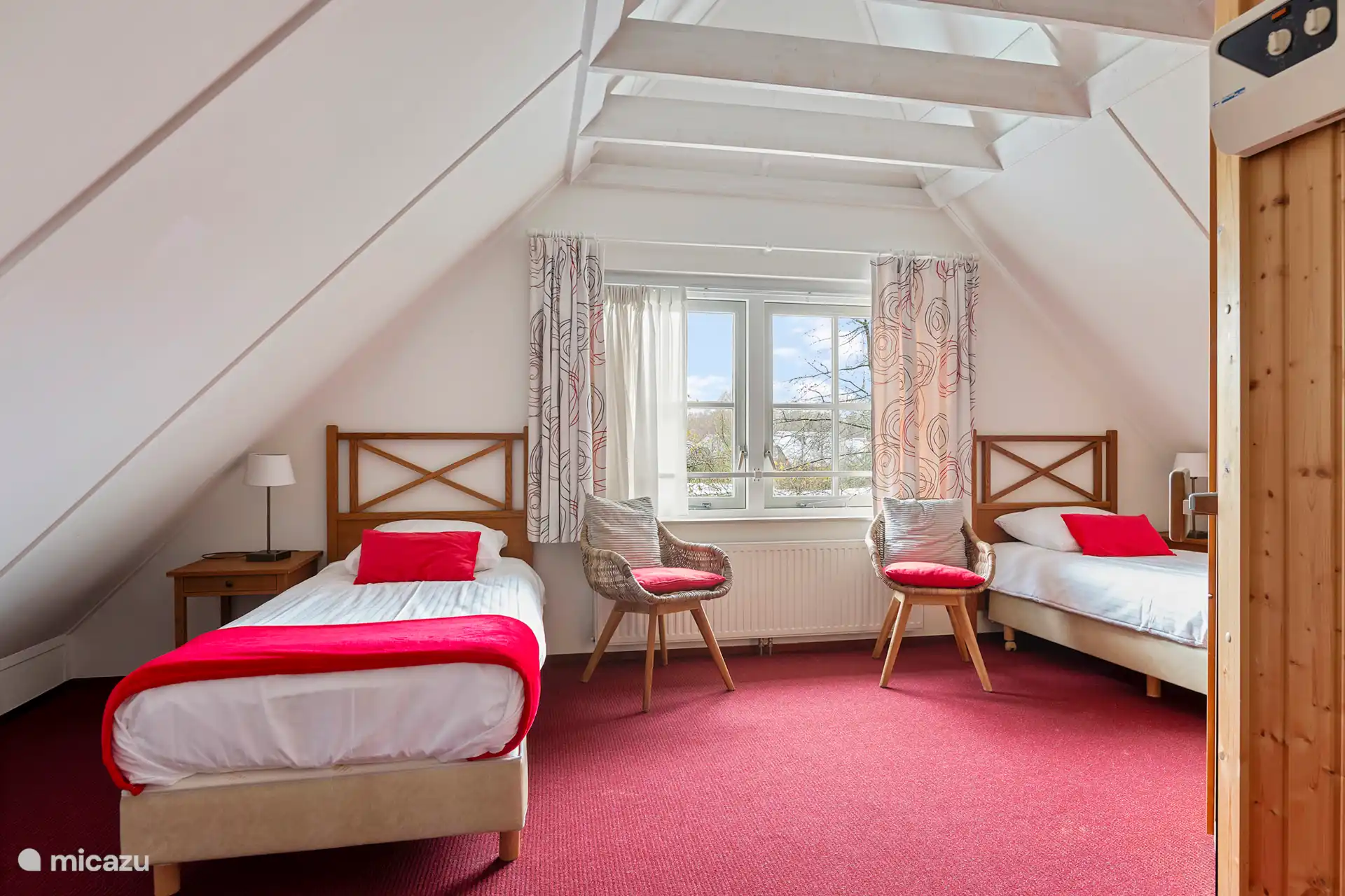 slaapkamer met sauna