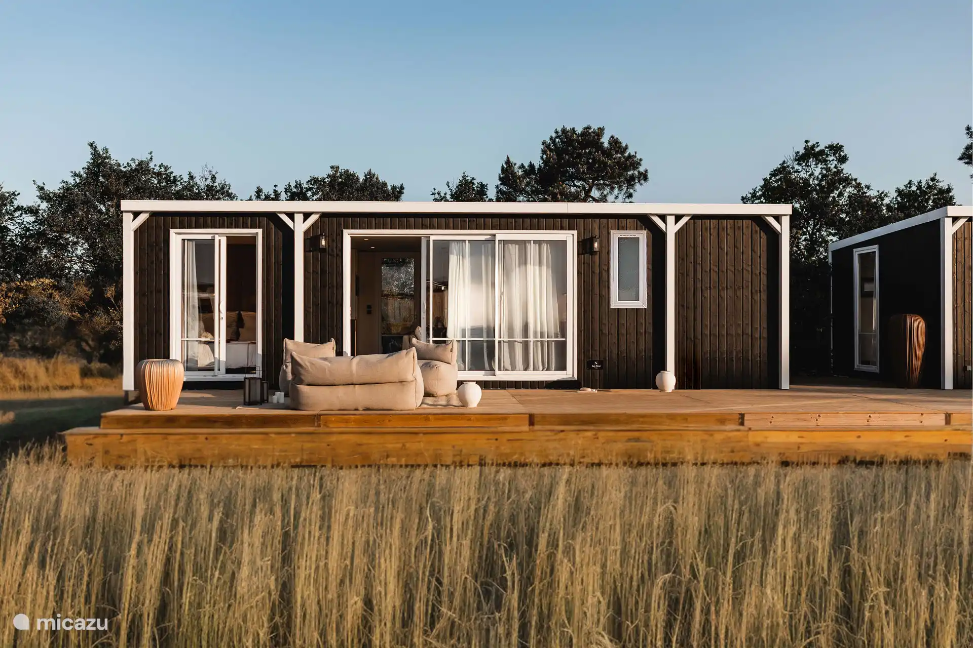 In de natuur, Nederland, Drenthe, Hoogersmilde, chalet Chalet Prestige 