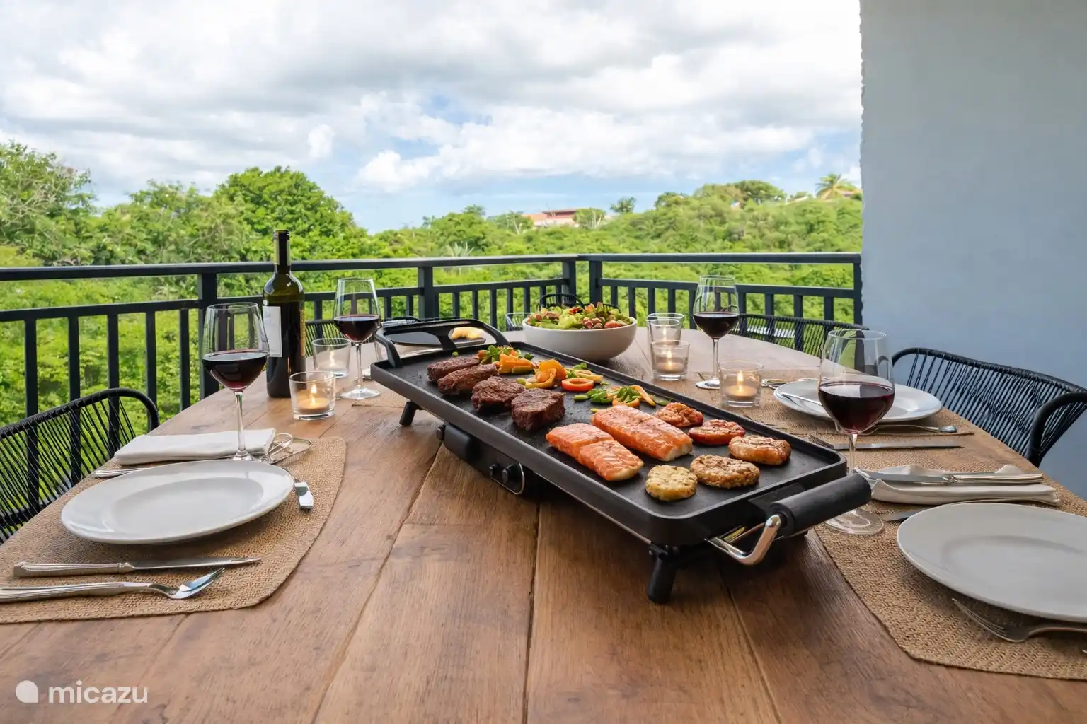 Grillplaat beschikbaar voor mooie zomeravonden.